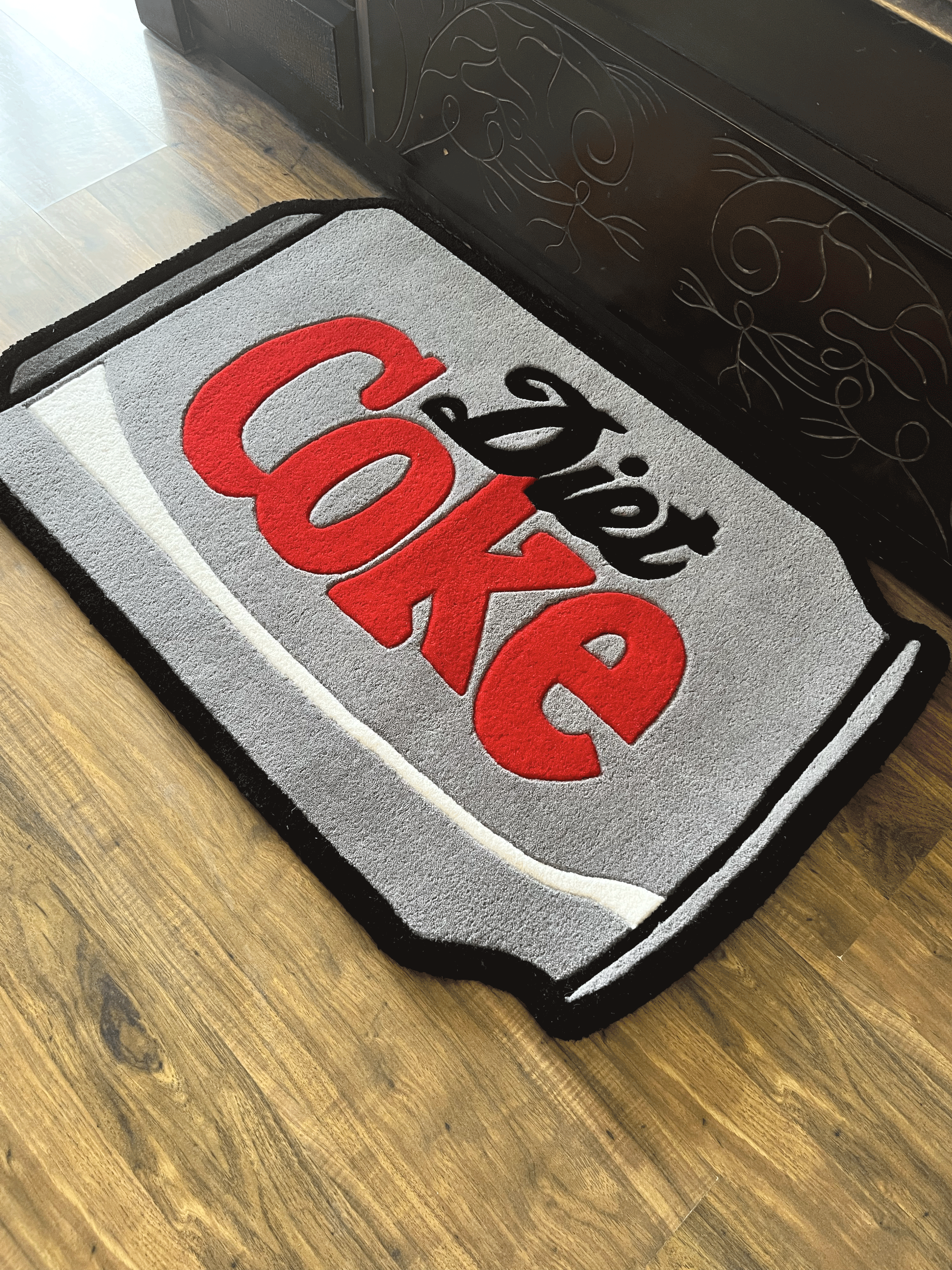 Diet Cola Can Hand Tufted Rug