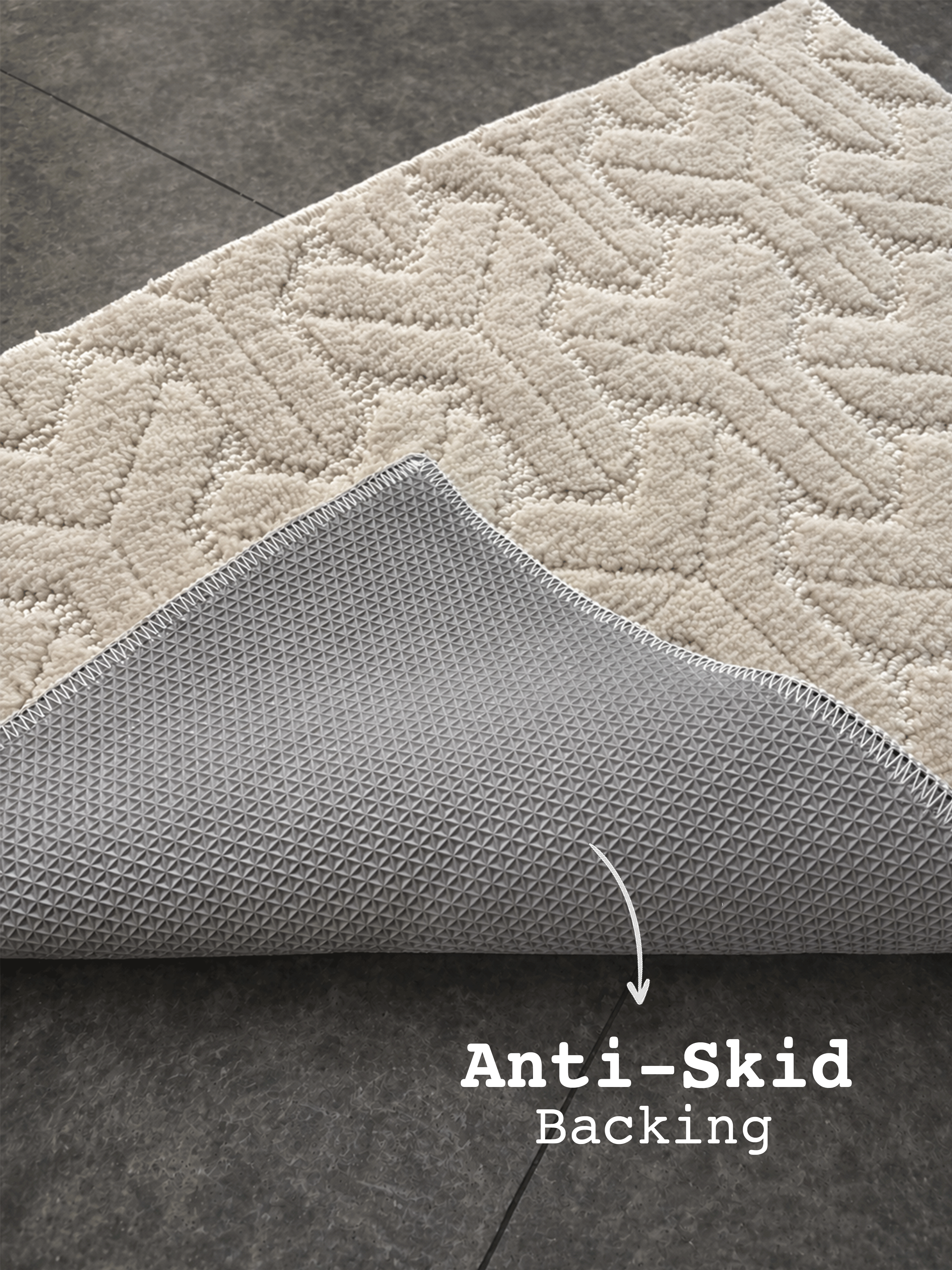 Cream Miracle Bath Mat