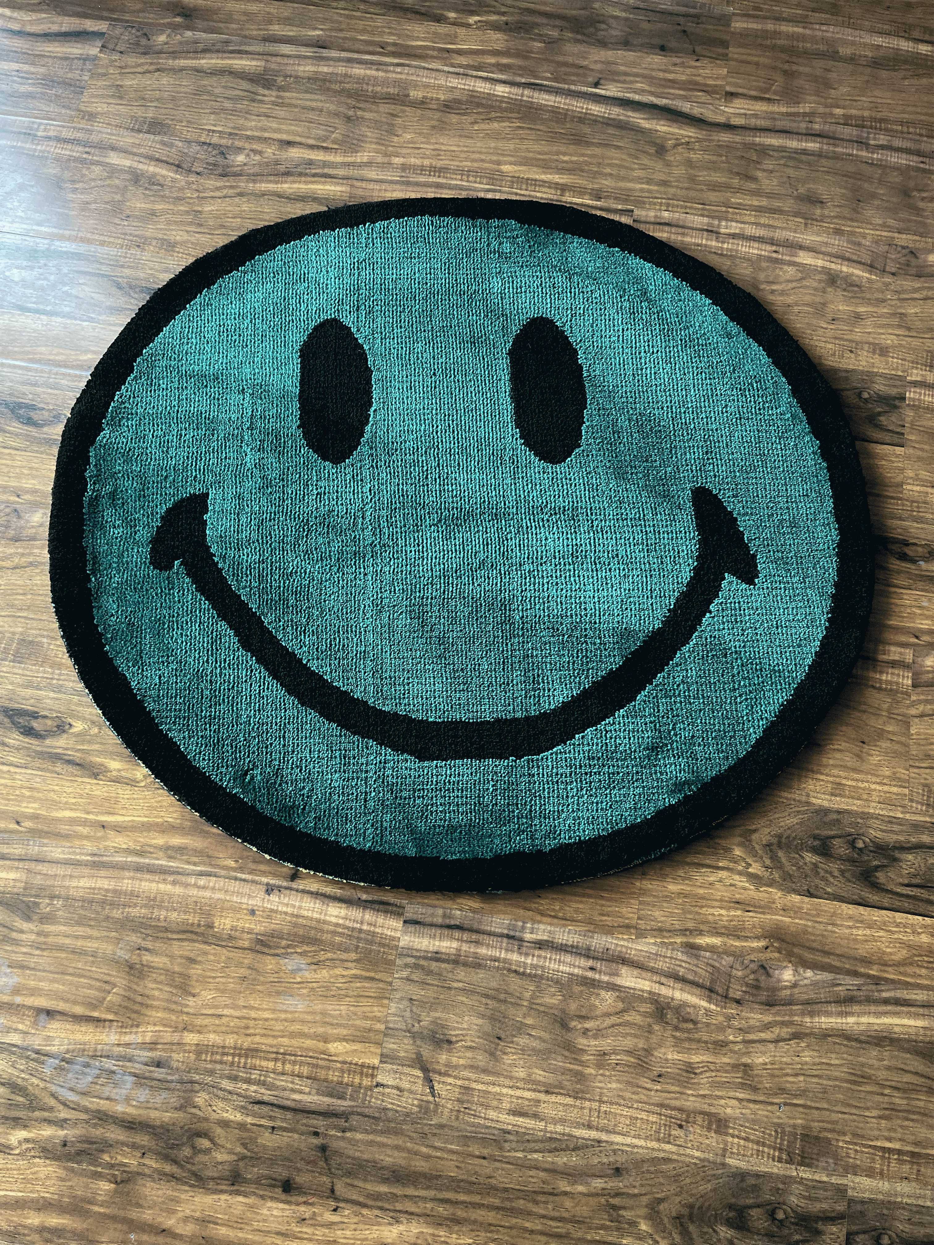 Green Smile Machine Tufted Rug