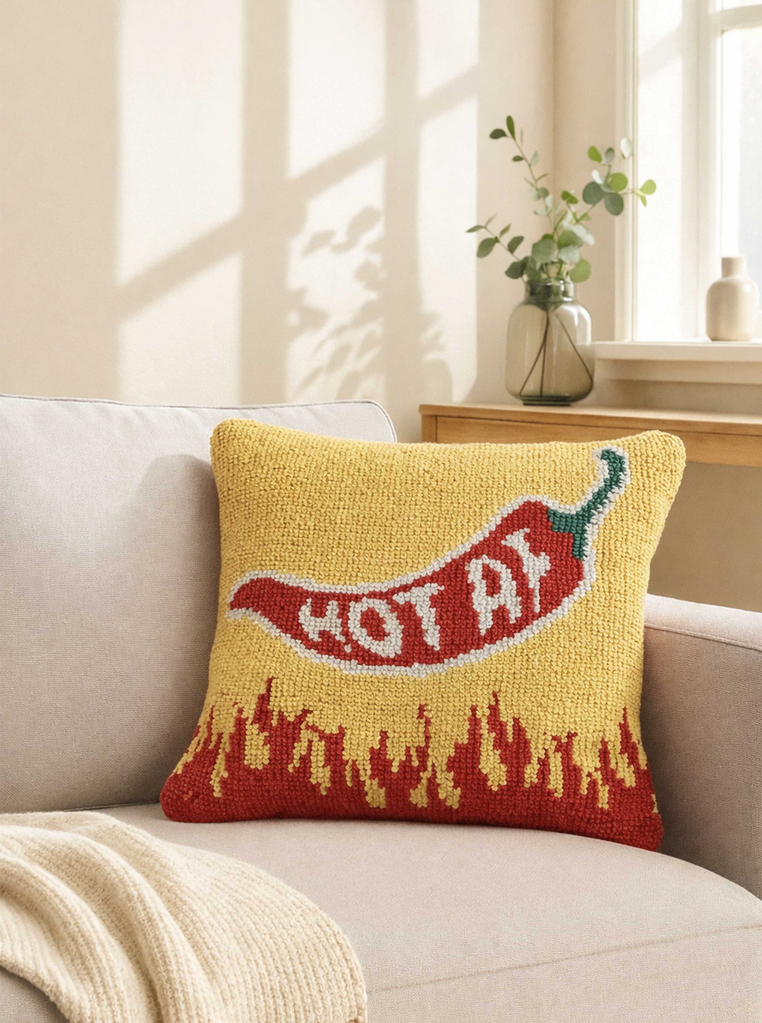 Hot As F cushion cover