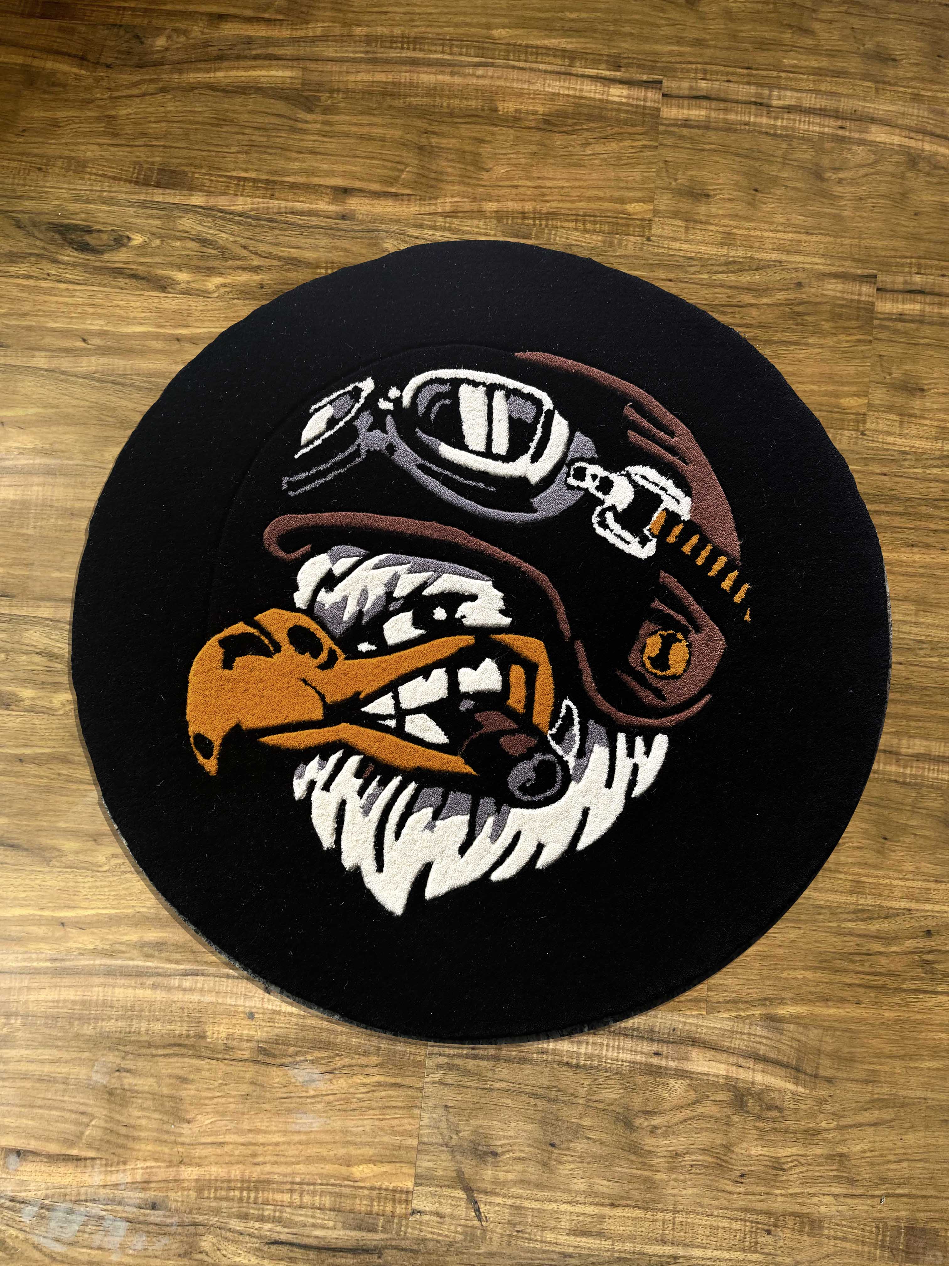 Eagle biker Hand Tufted Rug