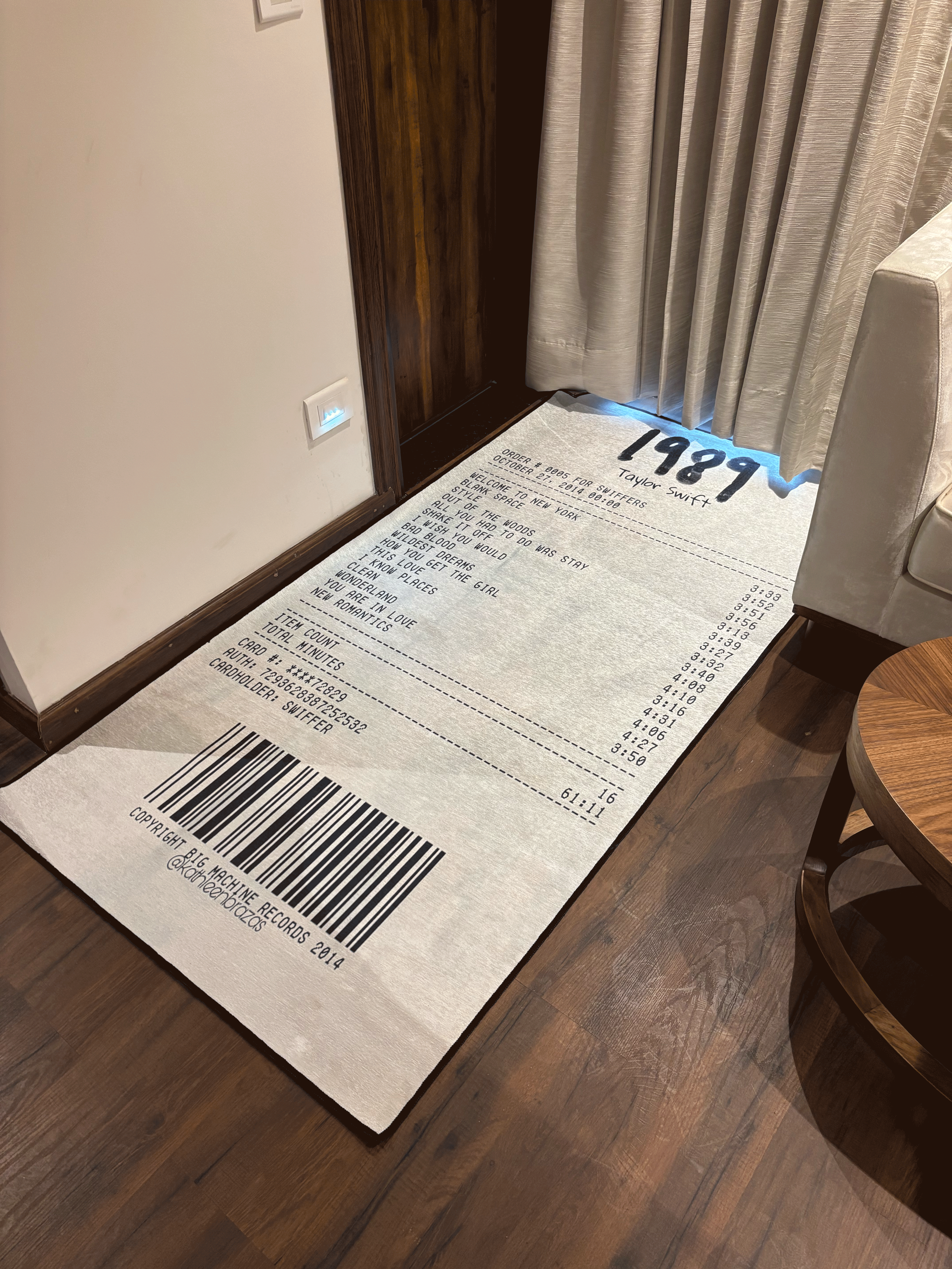 swift music album Washable Rug