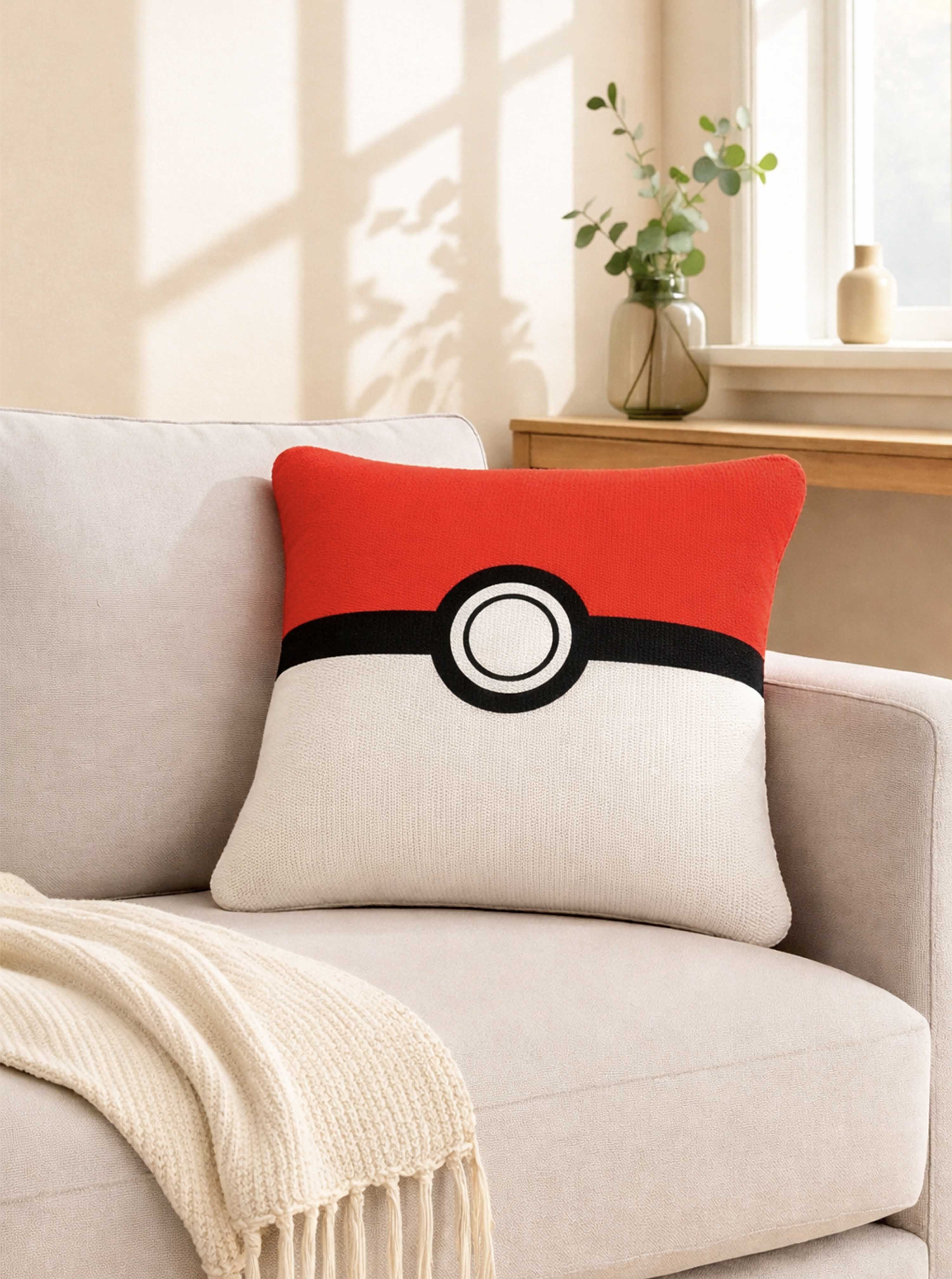 Pokeball cushion cover