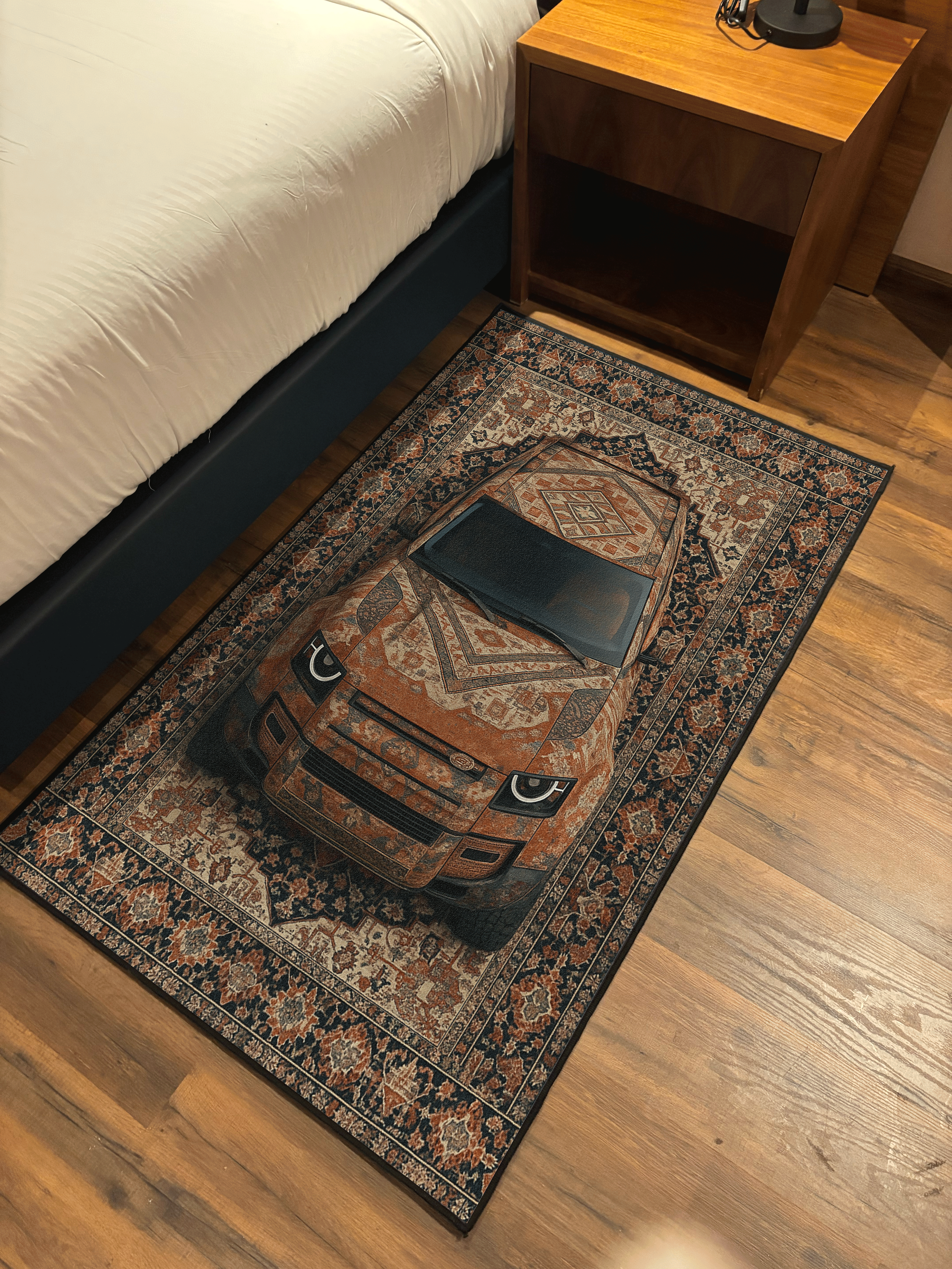 SUV car traditional design Washable Rug
