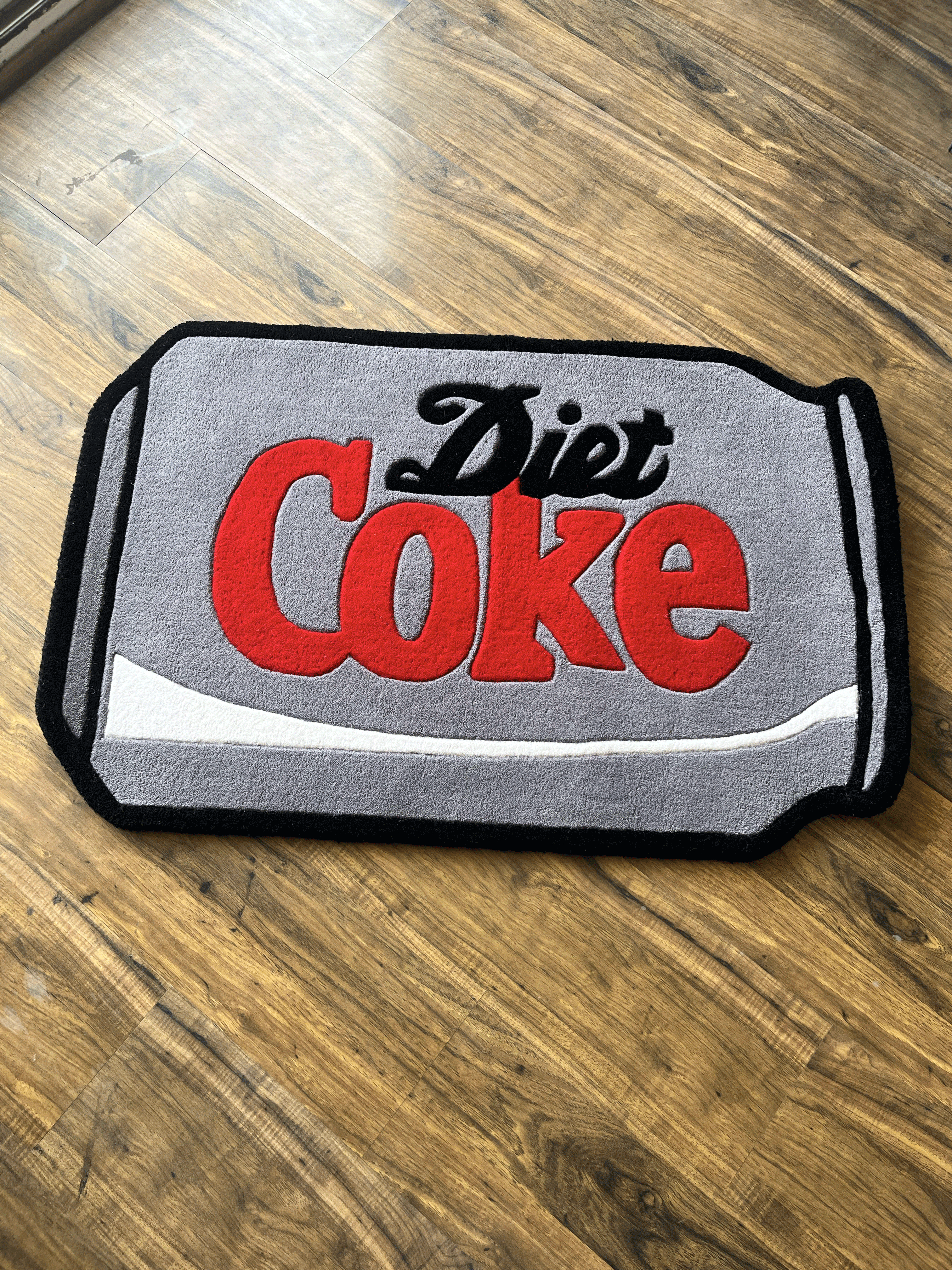 Diet Cola Can Hand Tufted Rug