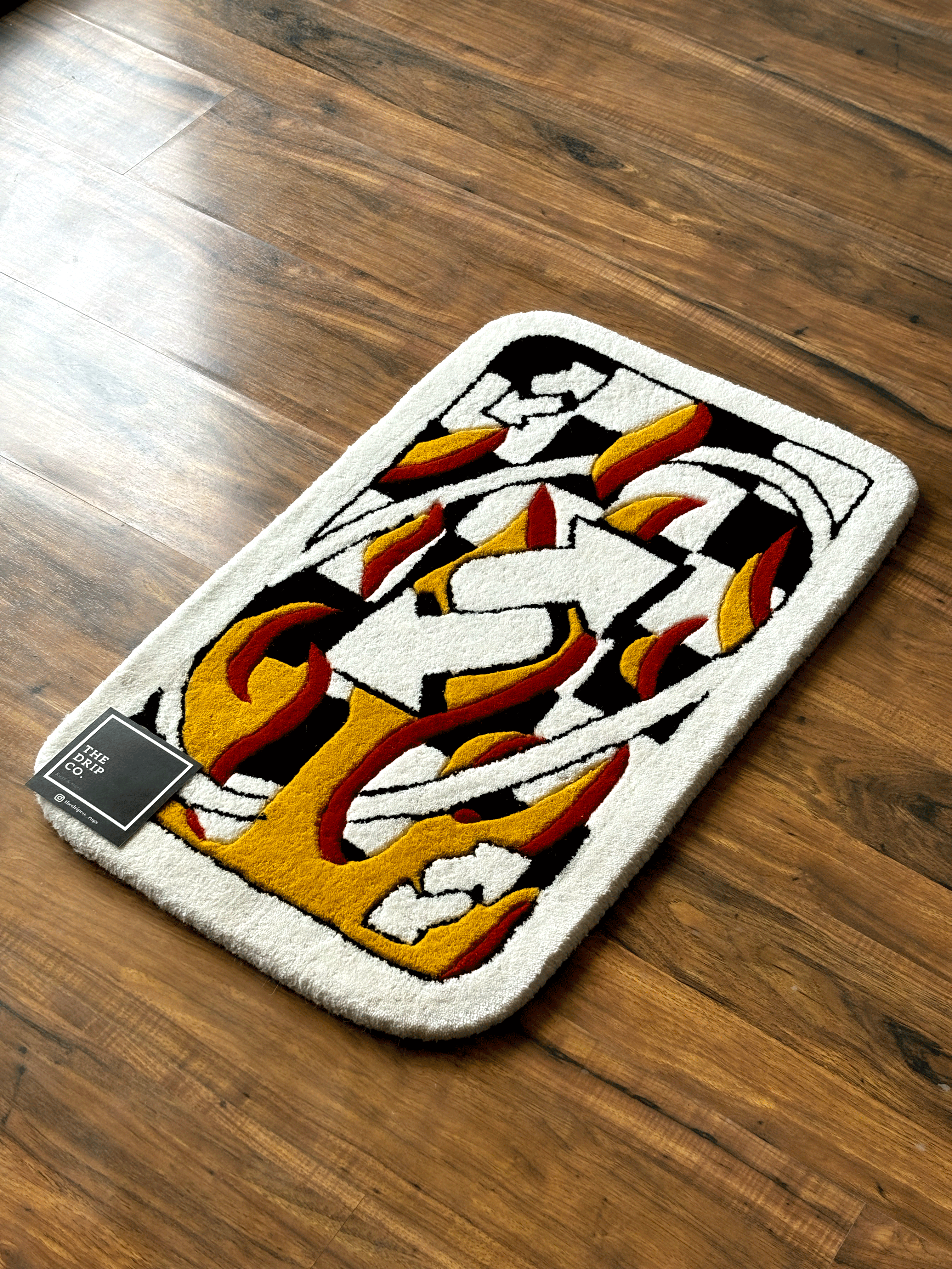 UNO fire Card Rug