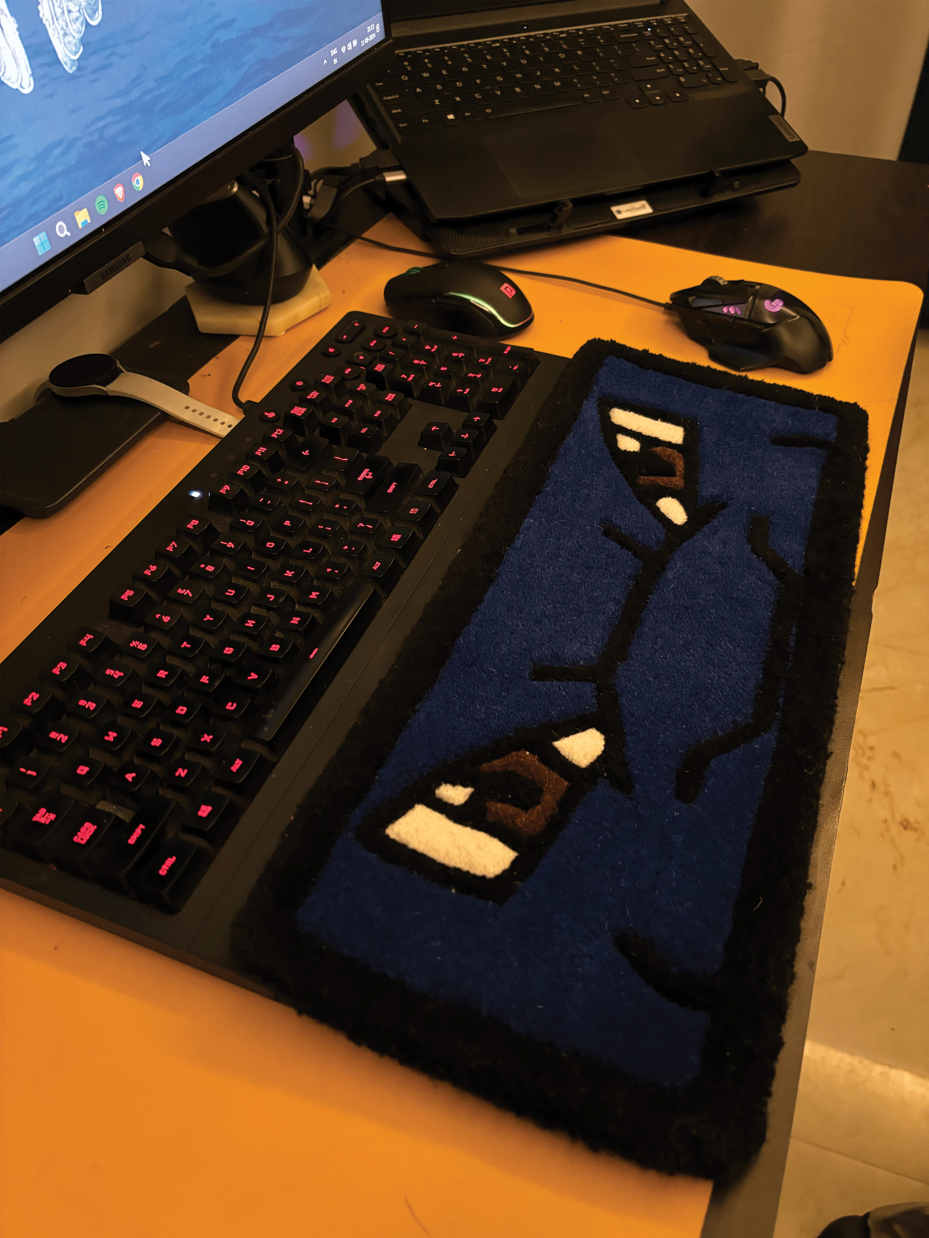 Blast Turtle Mini Luxe Table-Top Rug by The Drip Co.