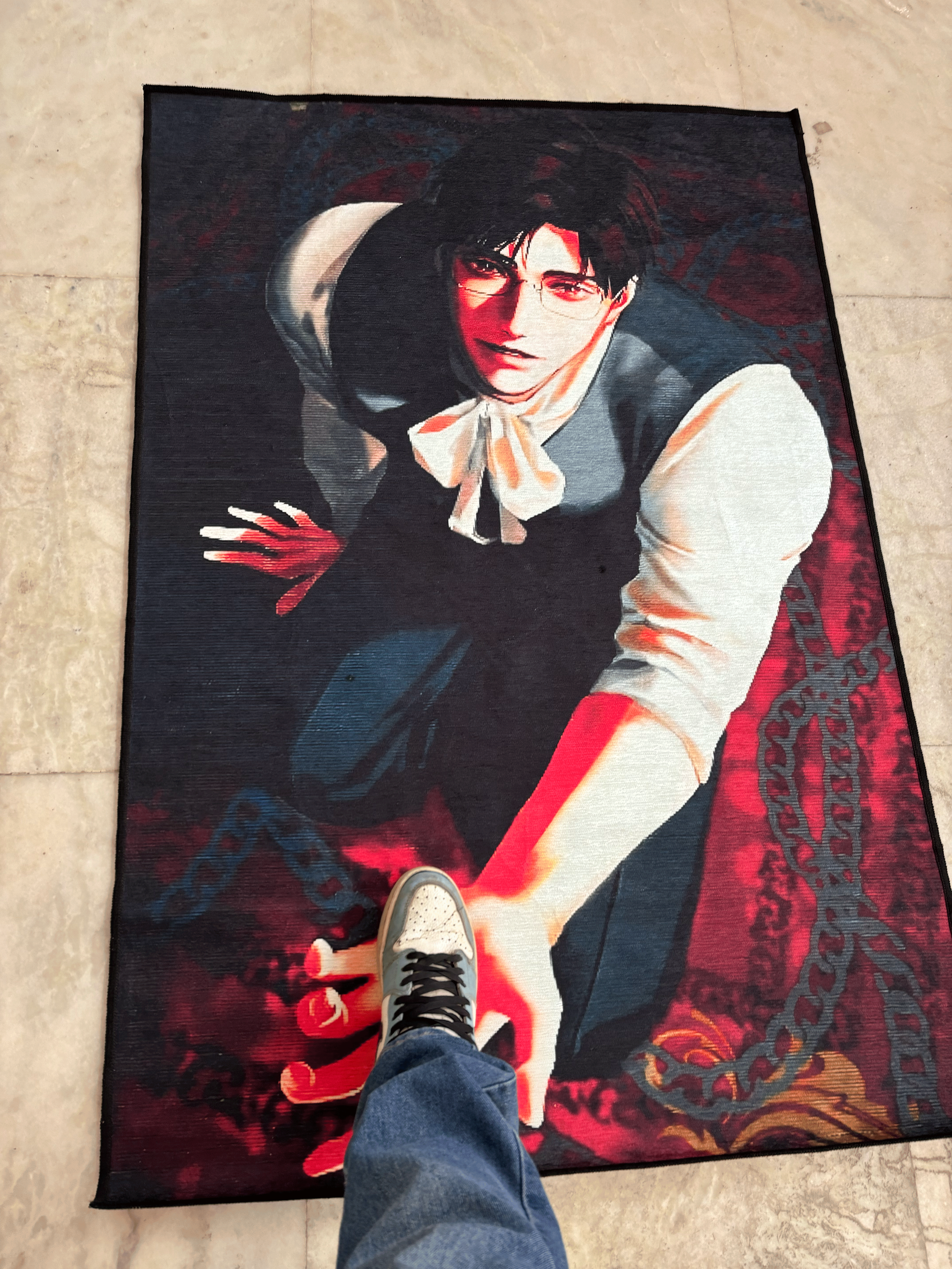 Servant sitting Washable Rug