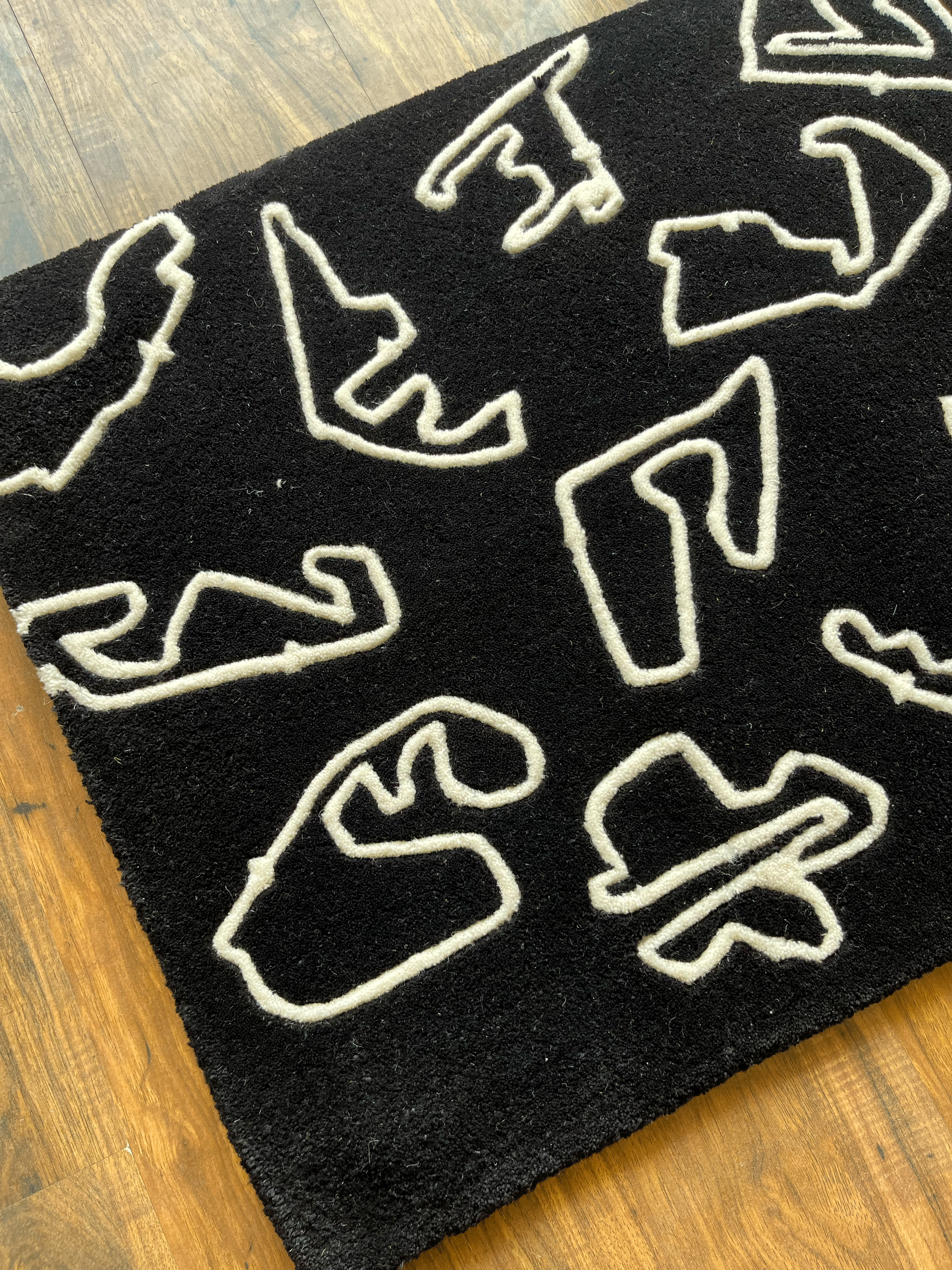 F1 Racing Circuits around the Globe Rug