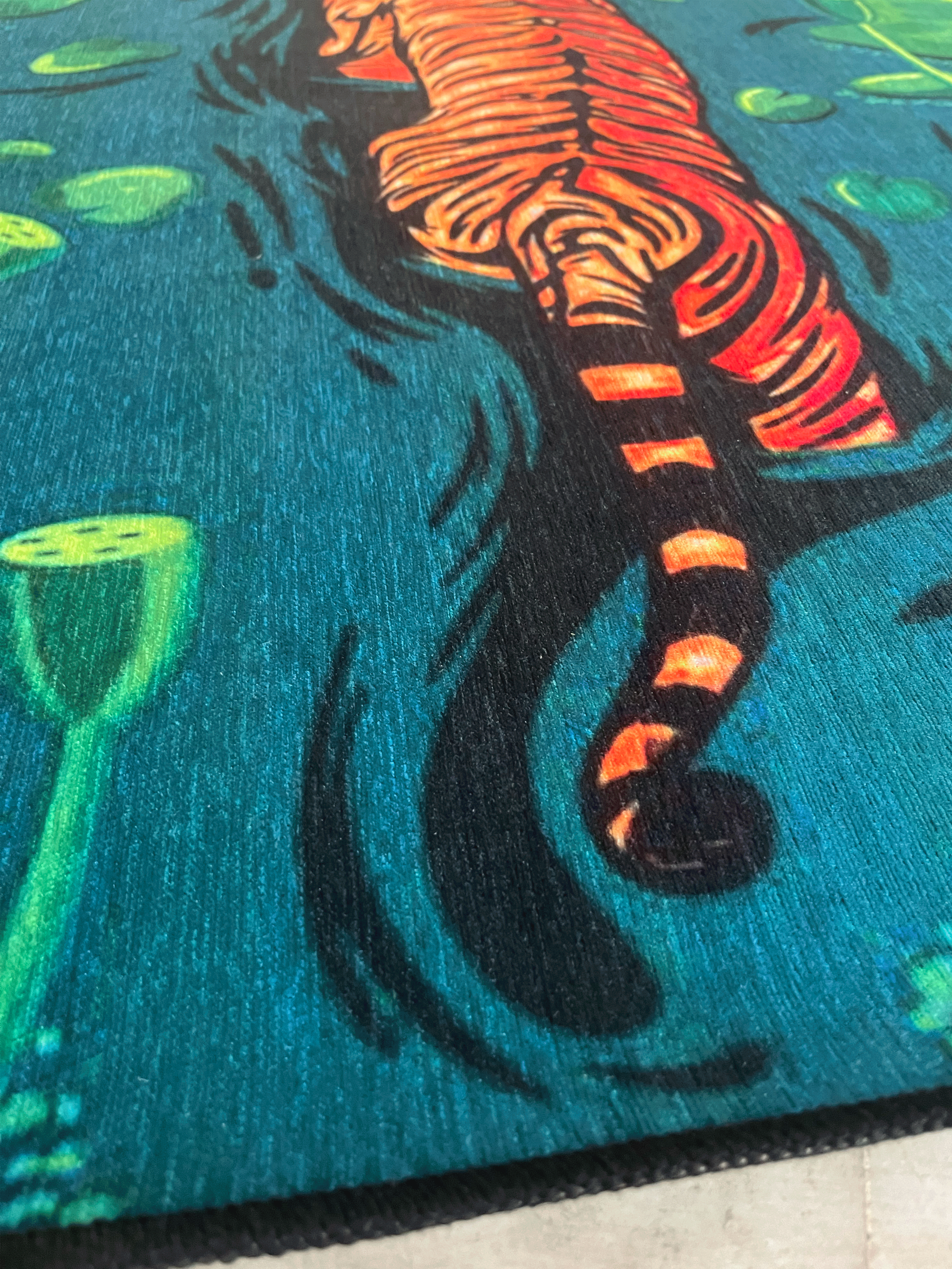Tiger jungle Printed Washable Rug