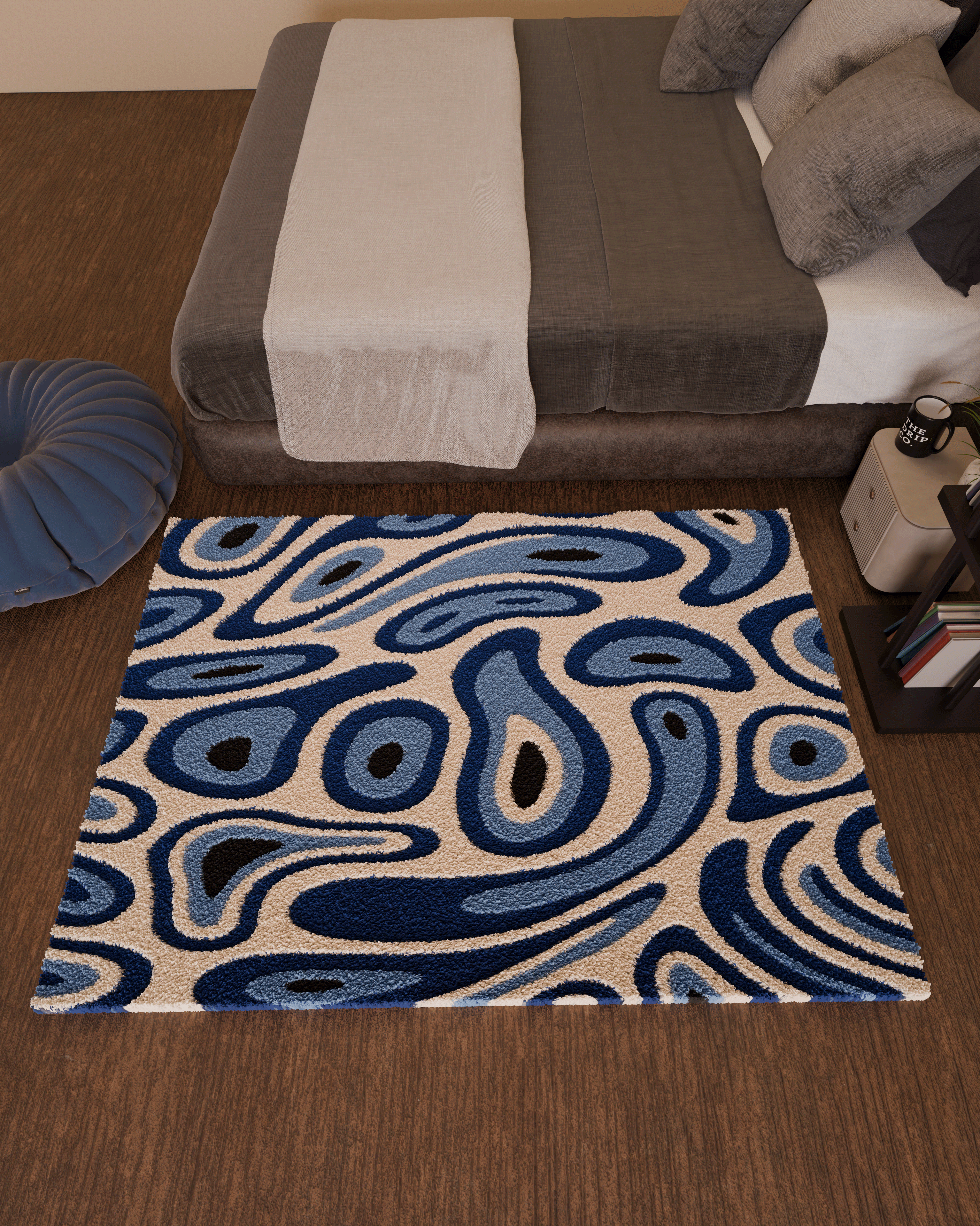 Evil Eye emotion Tufted Rug