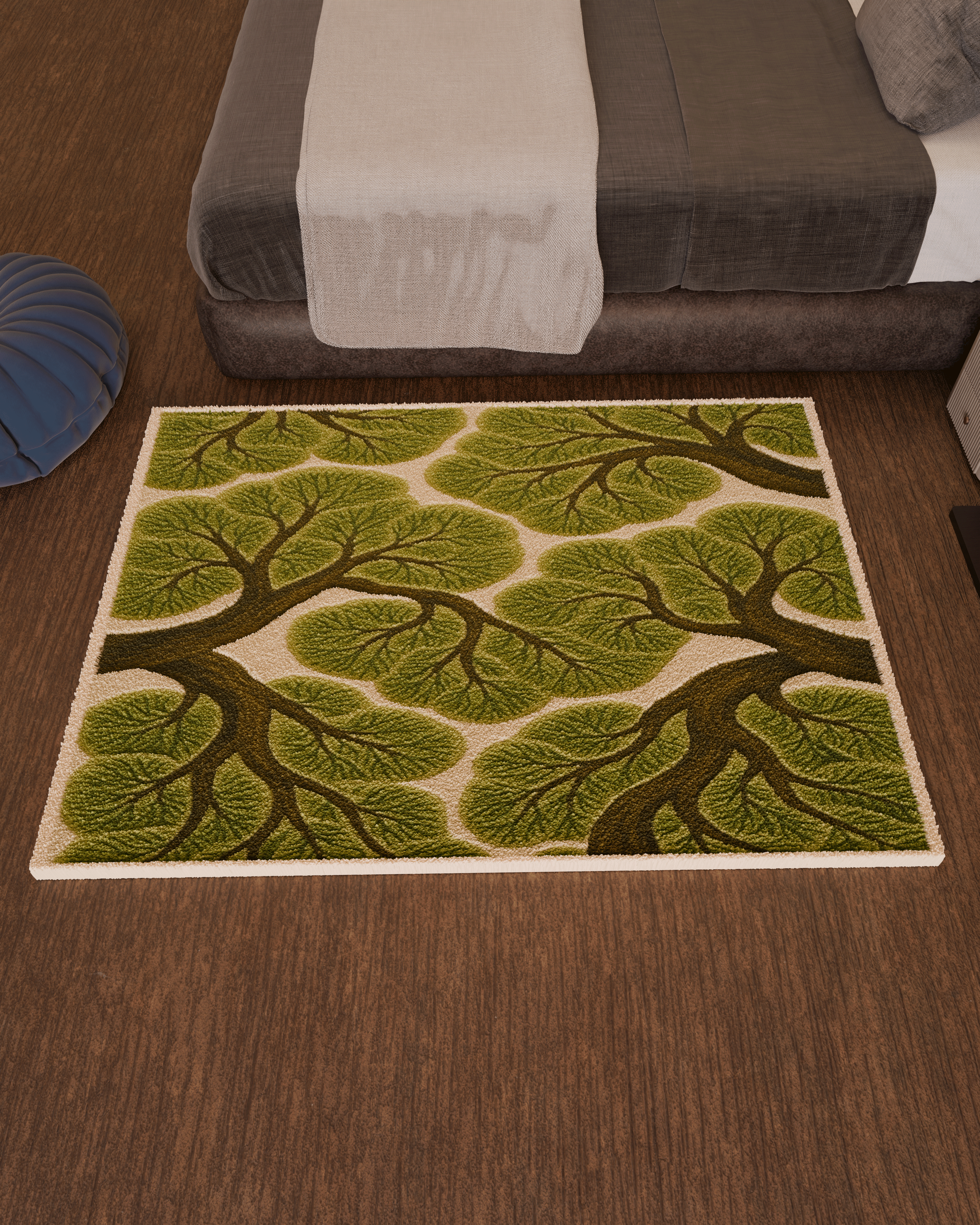 Forest trees emotion Tufted Rug