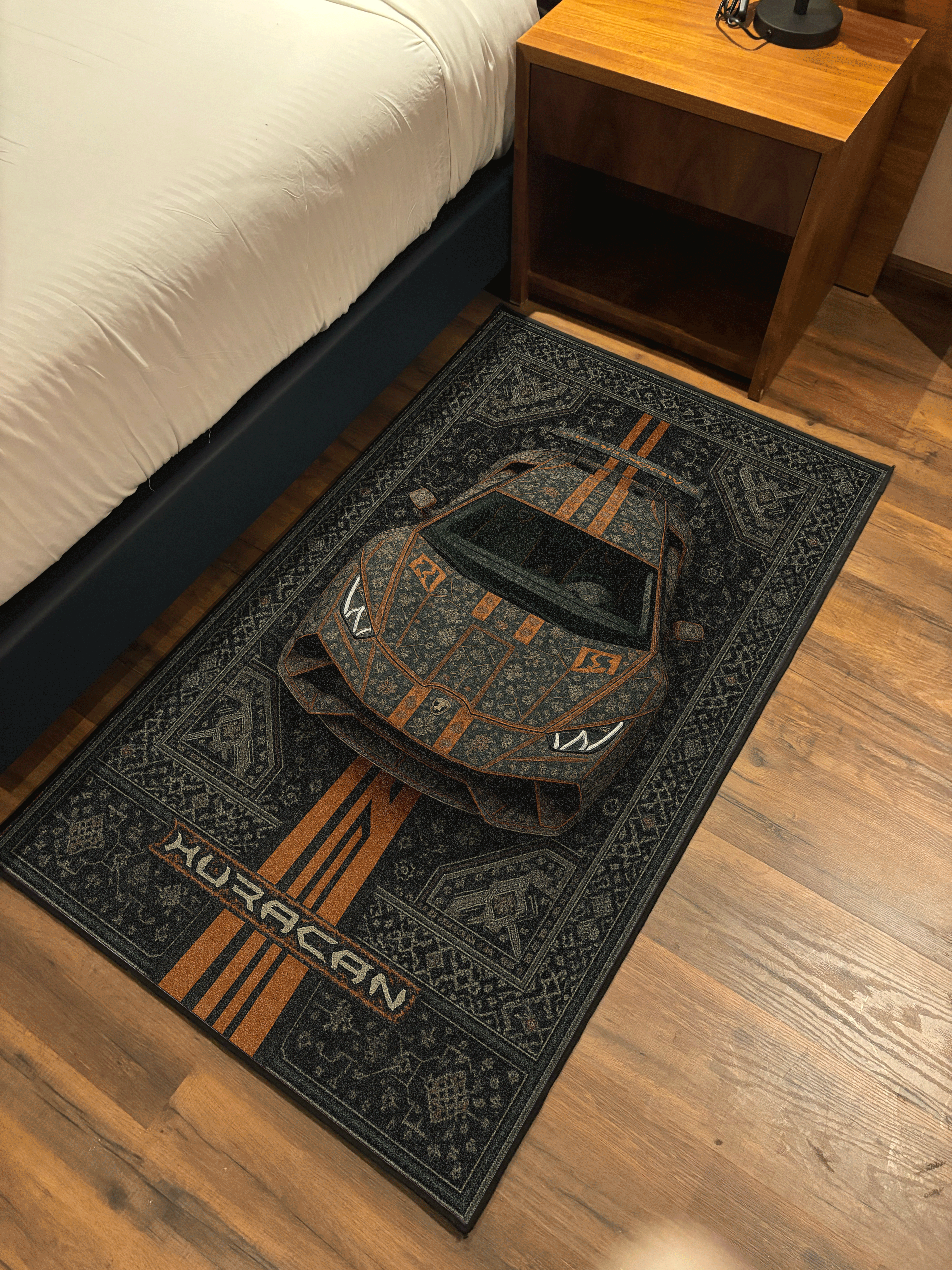 Lambo Sports car traditional design Washable Rug