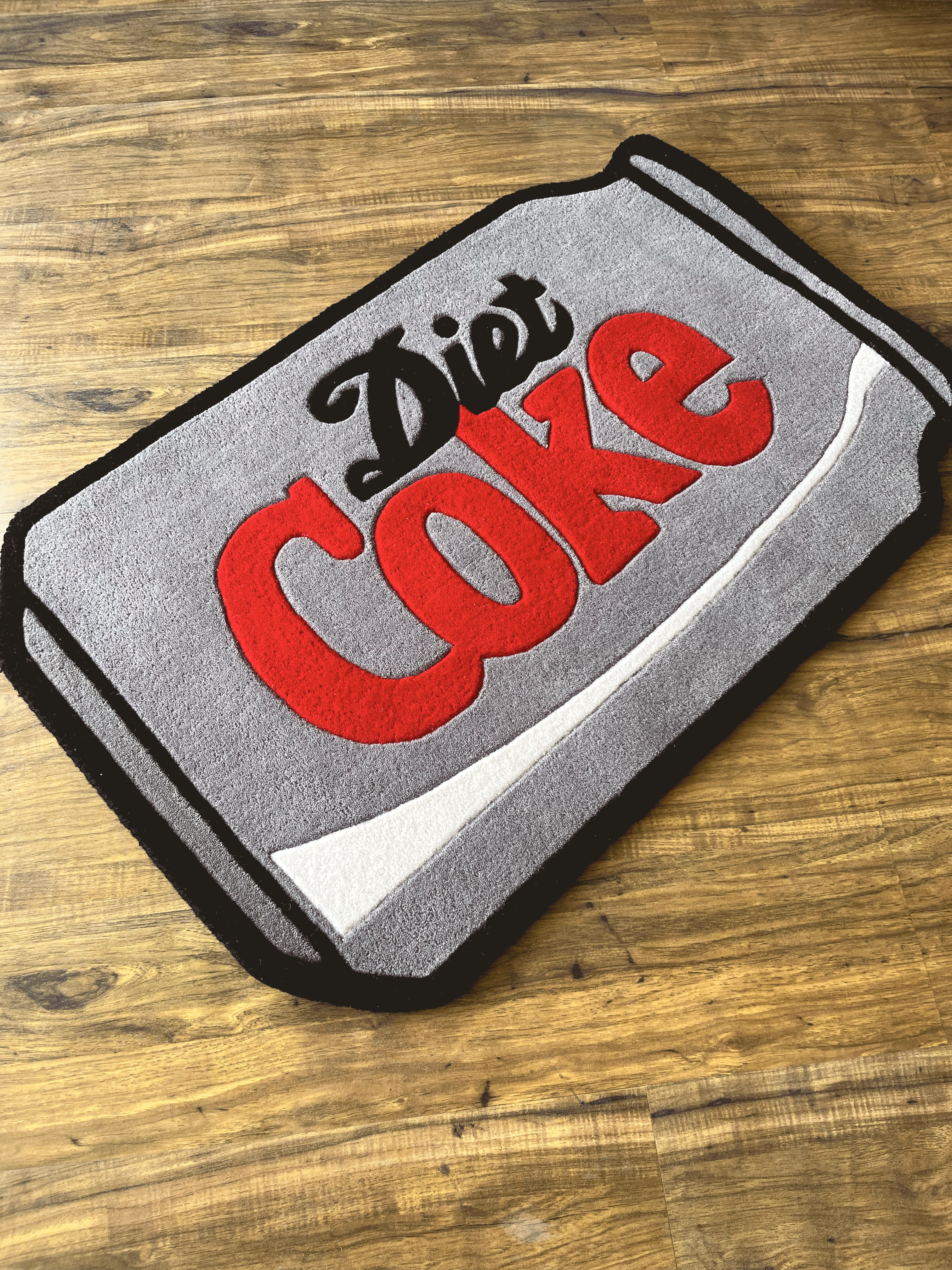 Diet Cola Can Hand Tufted Rug
