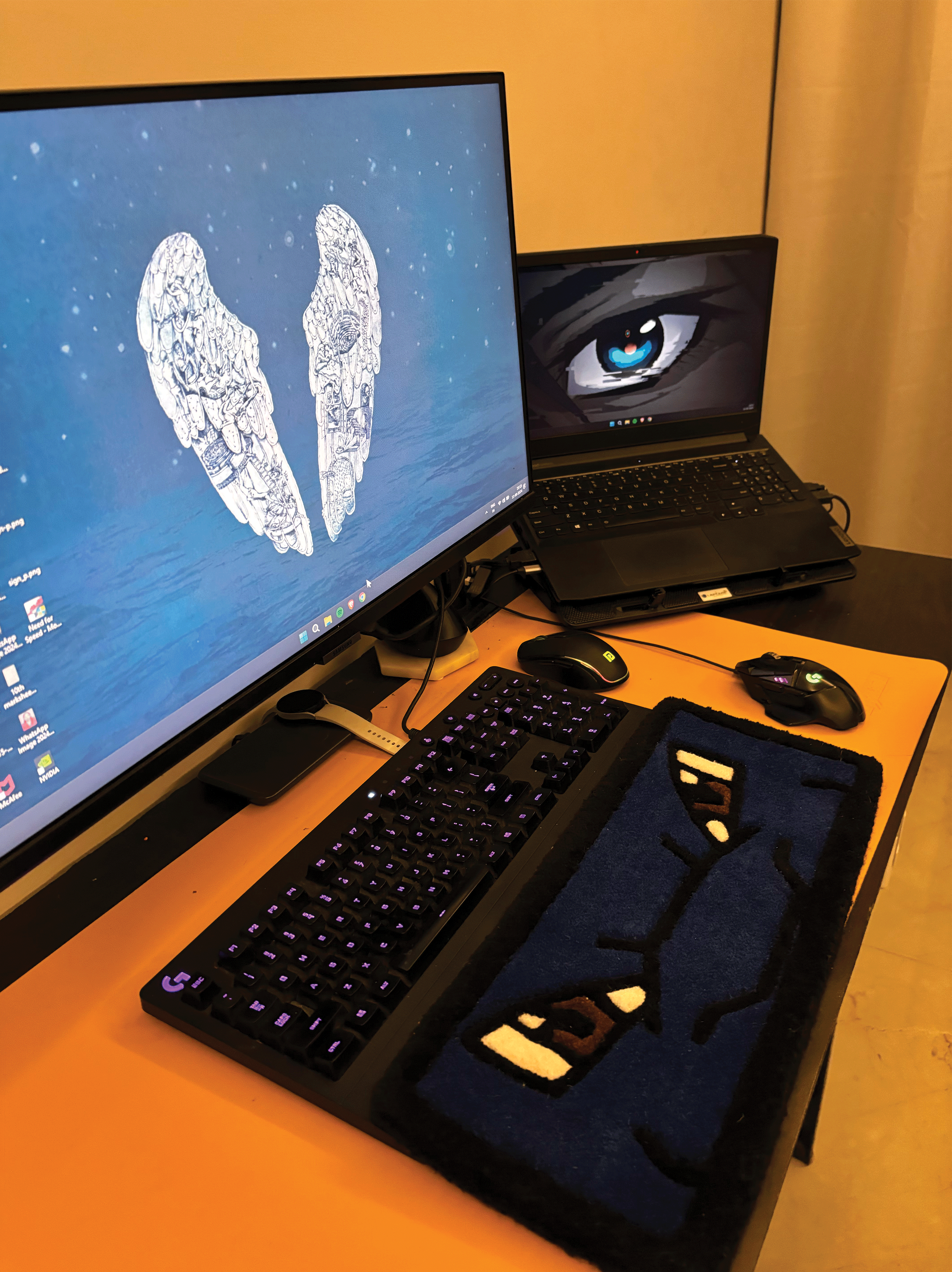 Blast Turtle Mini Luxe Table-Top Rug by The Drip Co.