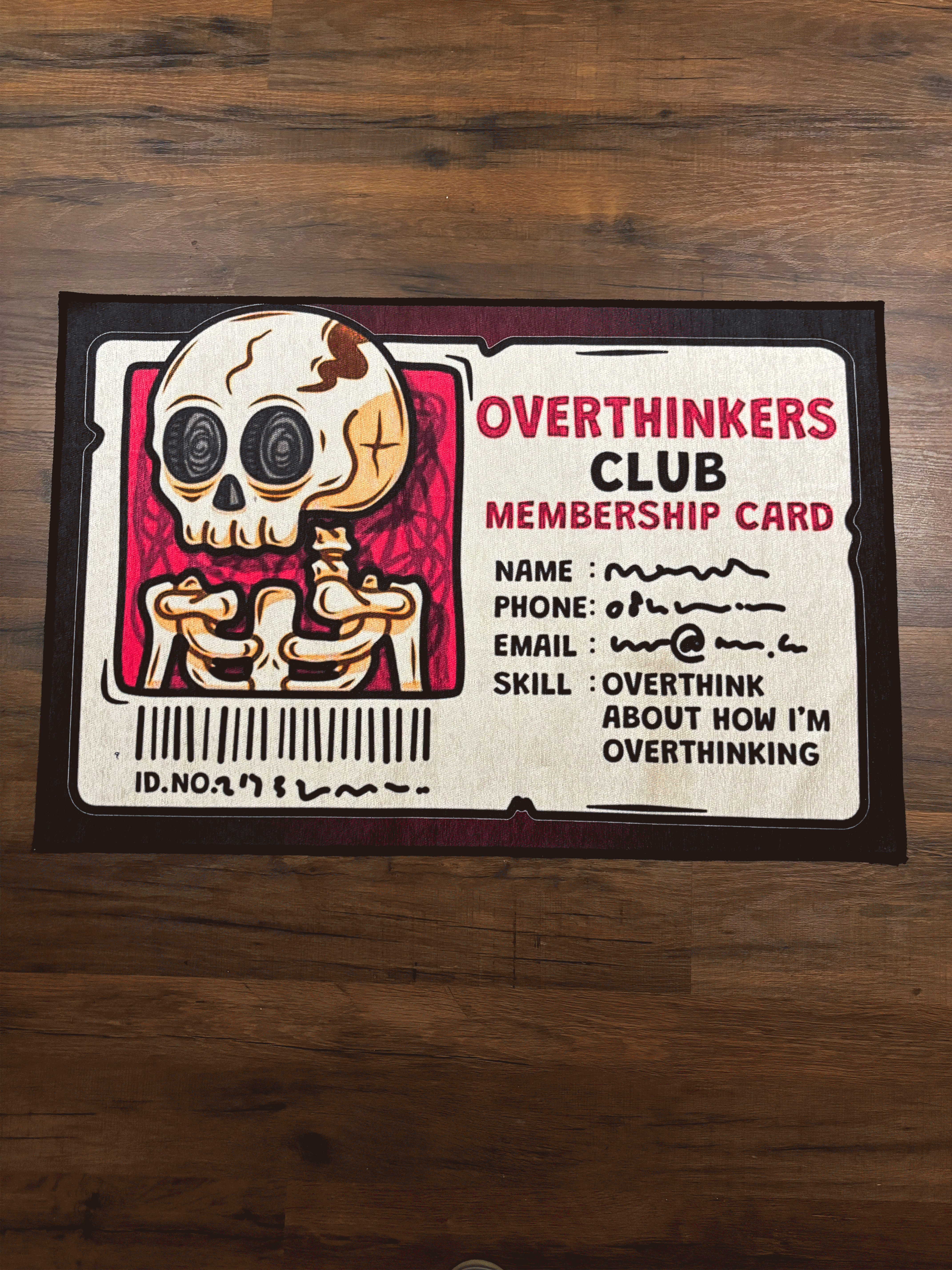 Overthinking Club Washable Rug