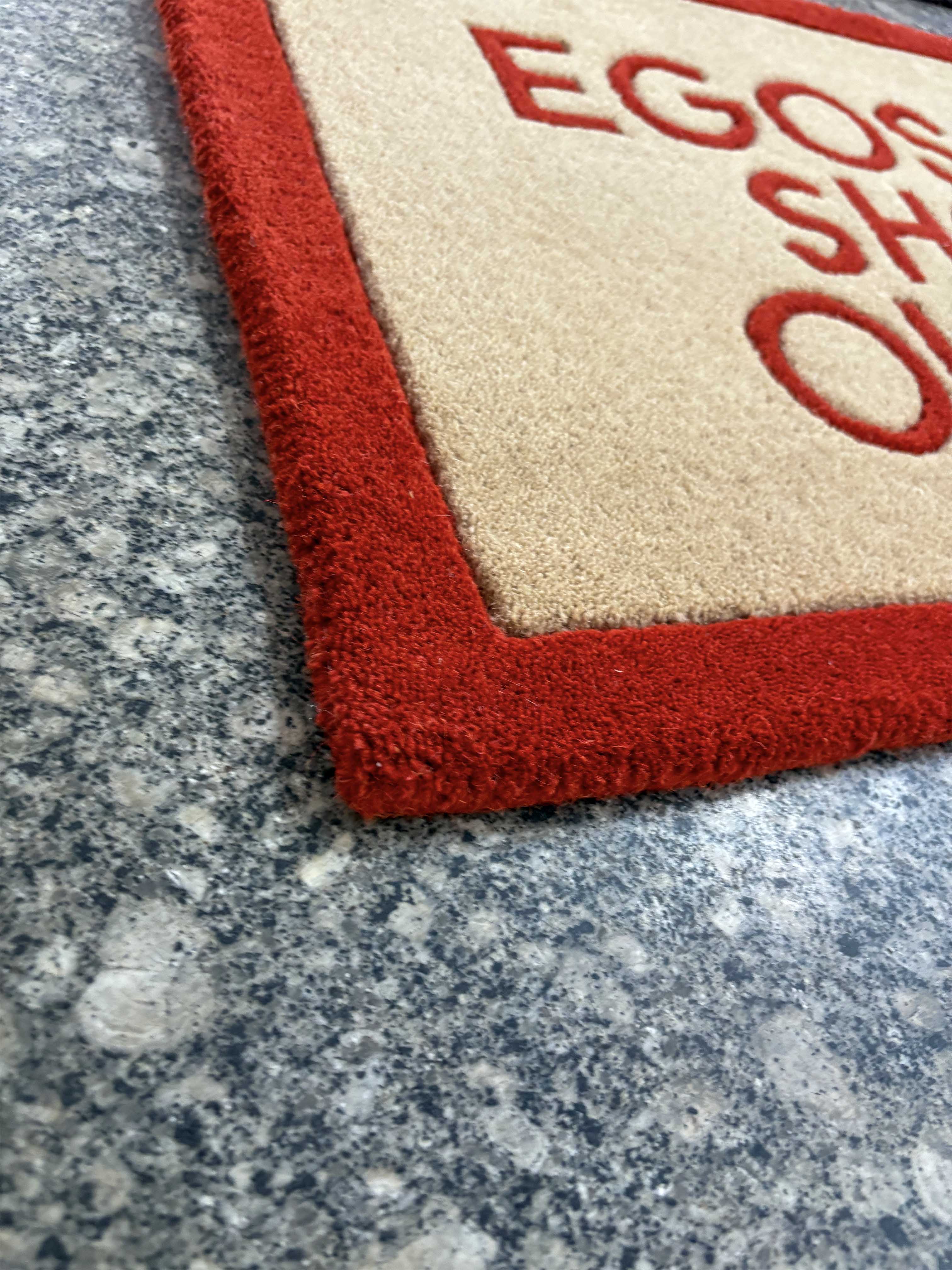 Ego and Shoes outside Hand tufted Rug