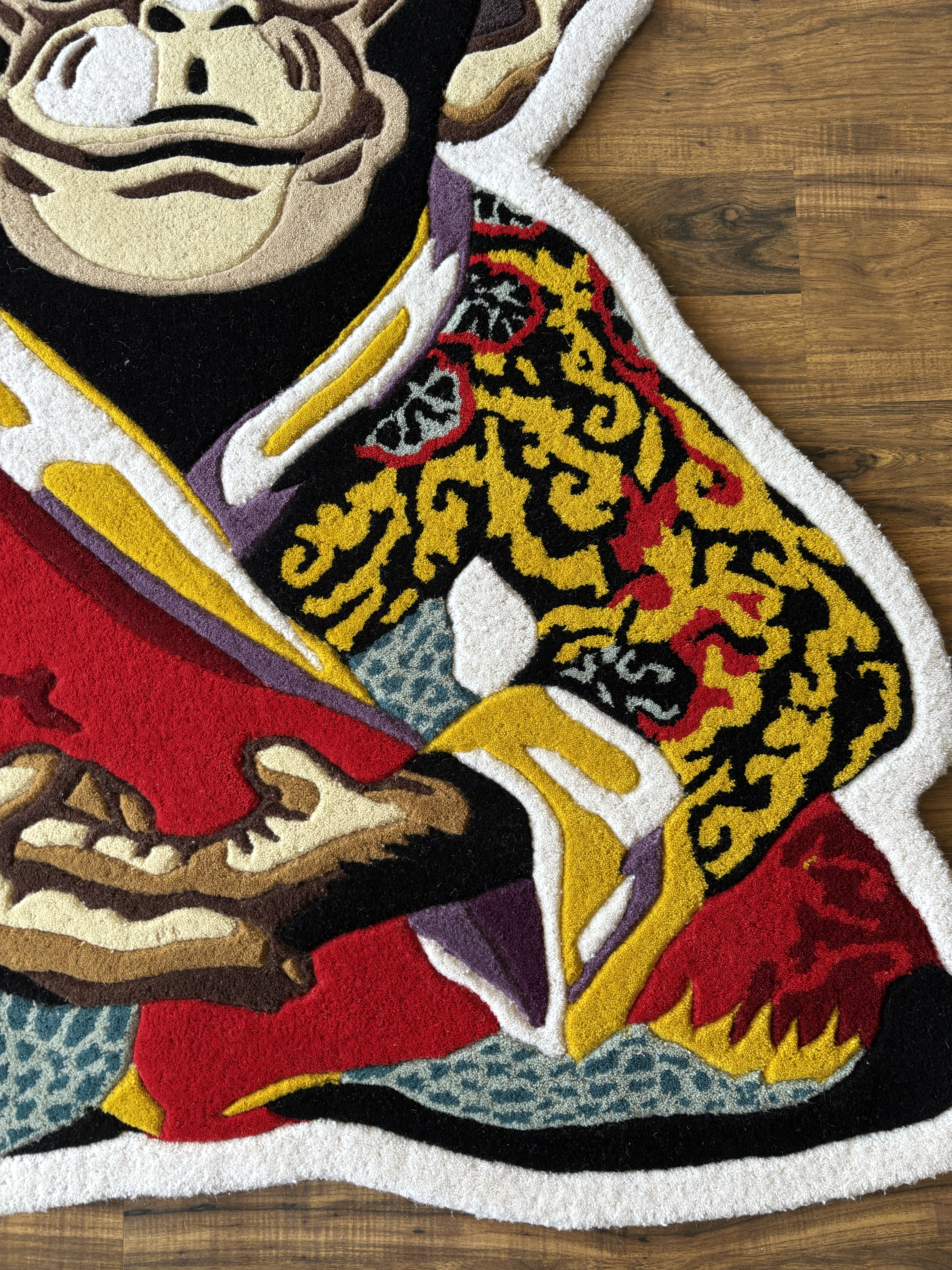 Meditation Monkey Hand Tufted Rug