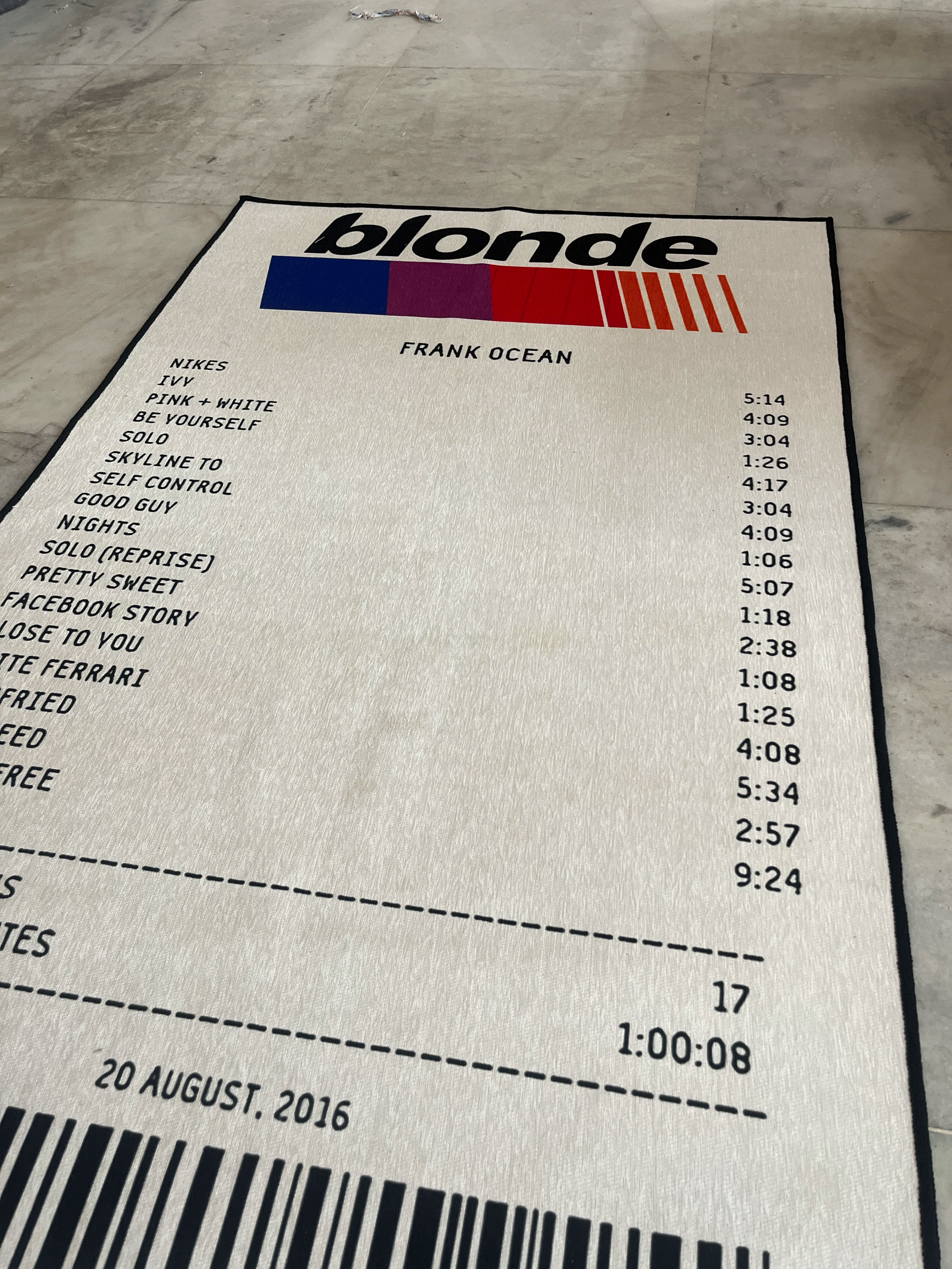 Blonde inspired  Receipt Washable Printed Rug