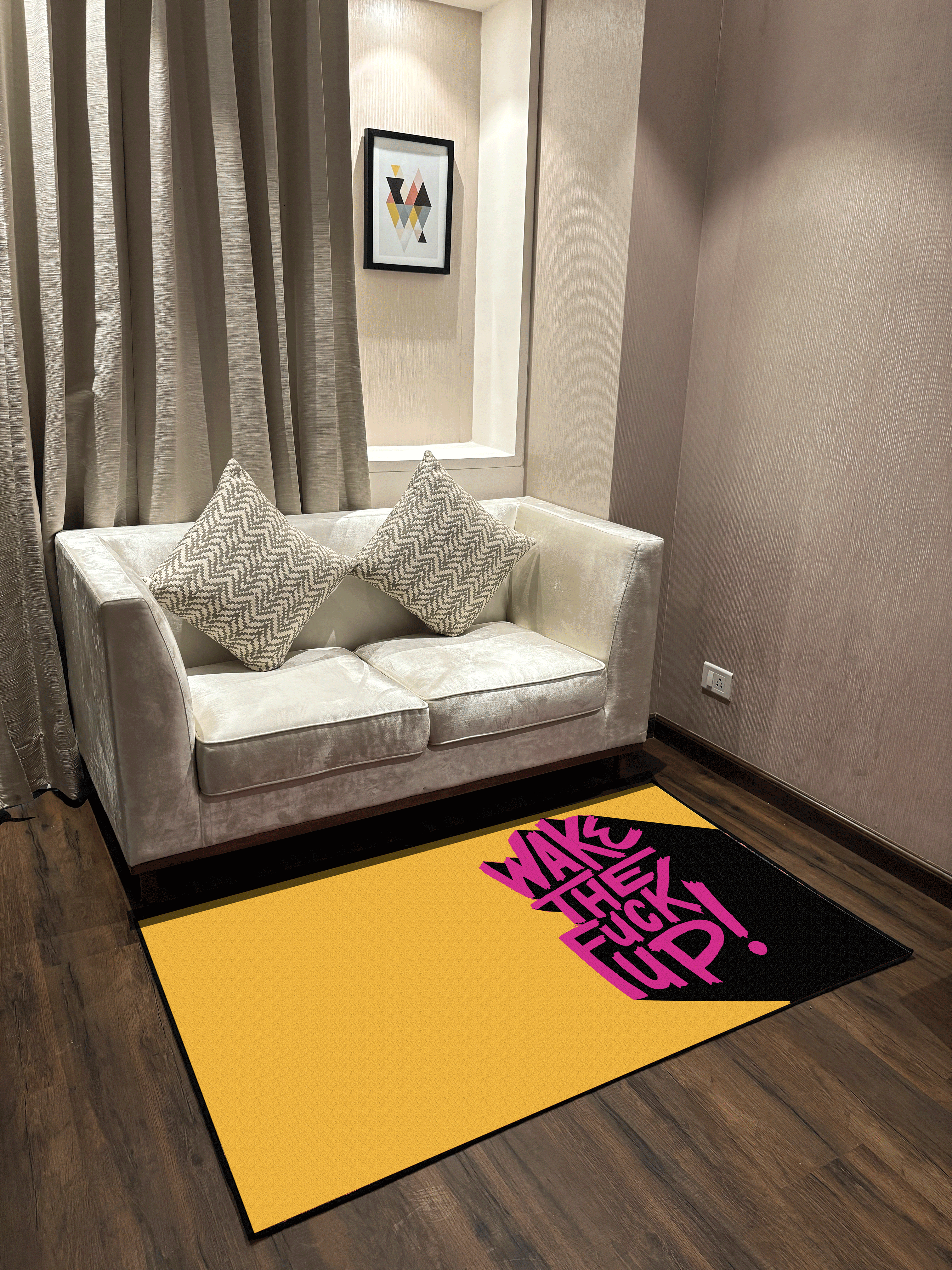 Wake up Washable Rug