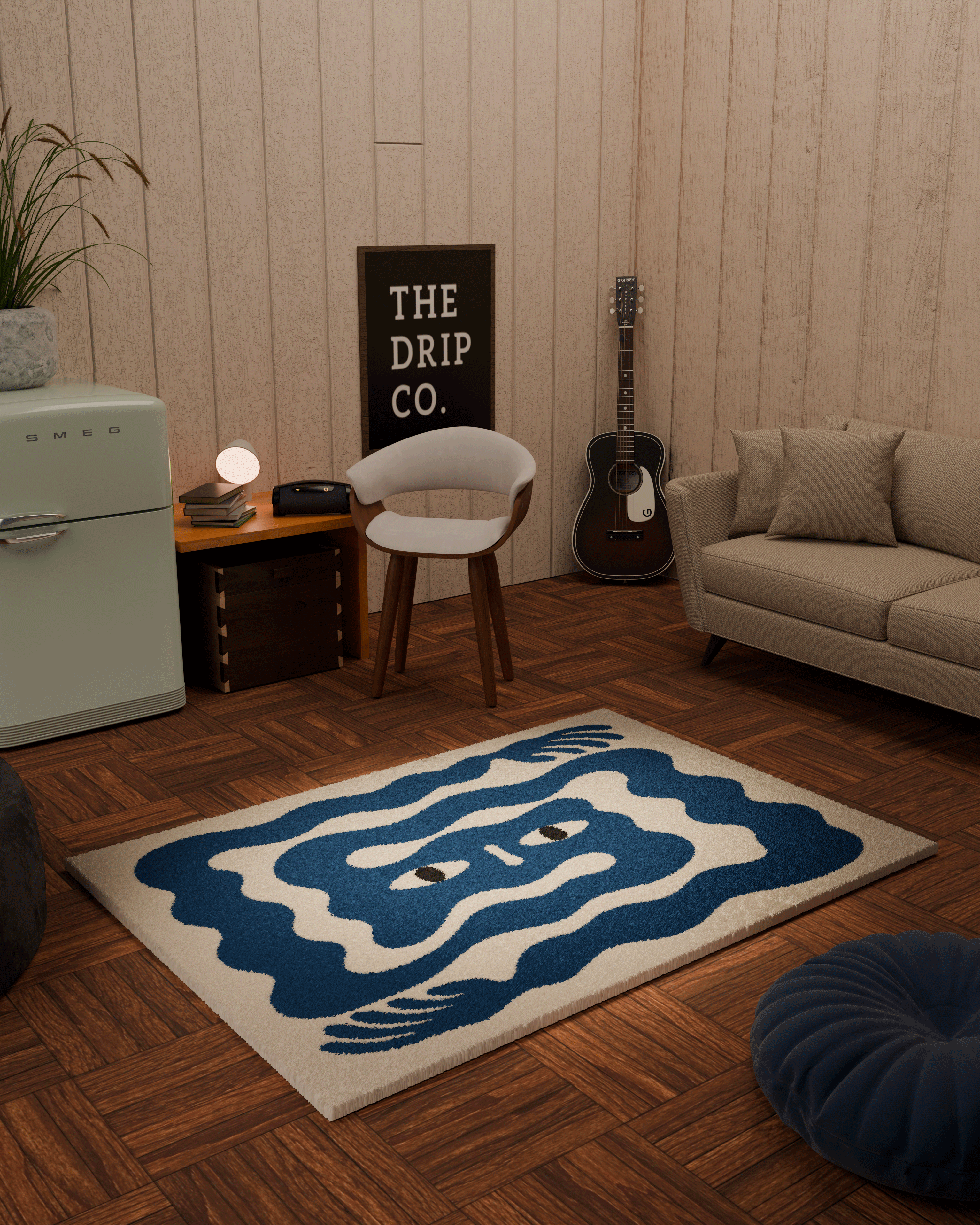 Anxiety hands emotion Tufted Rug
