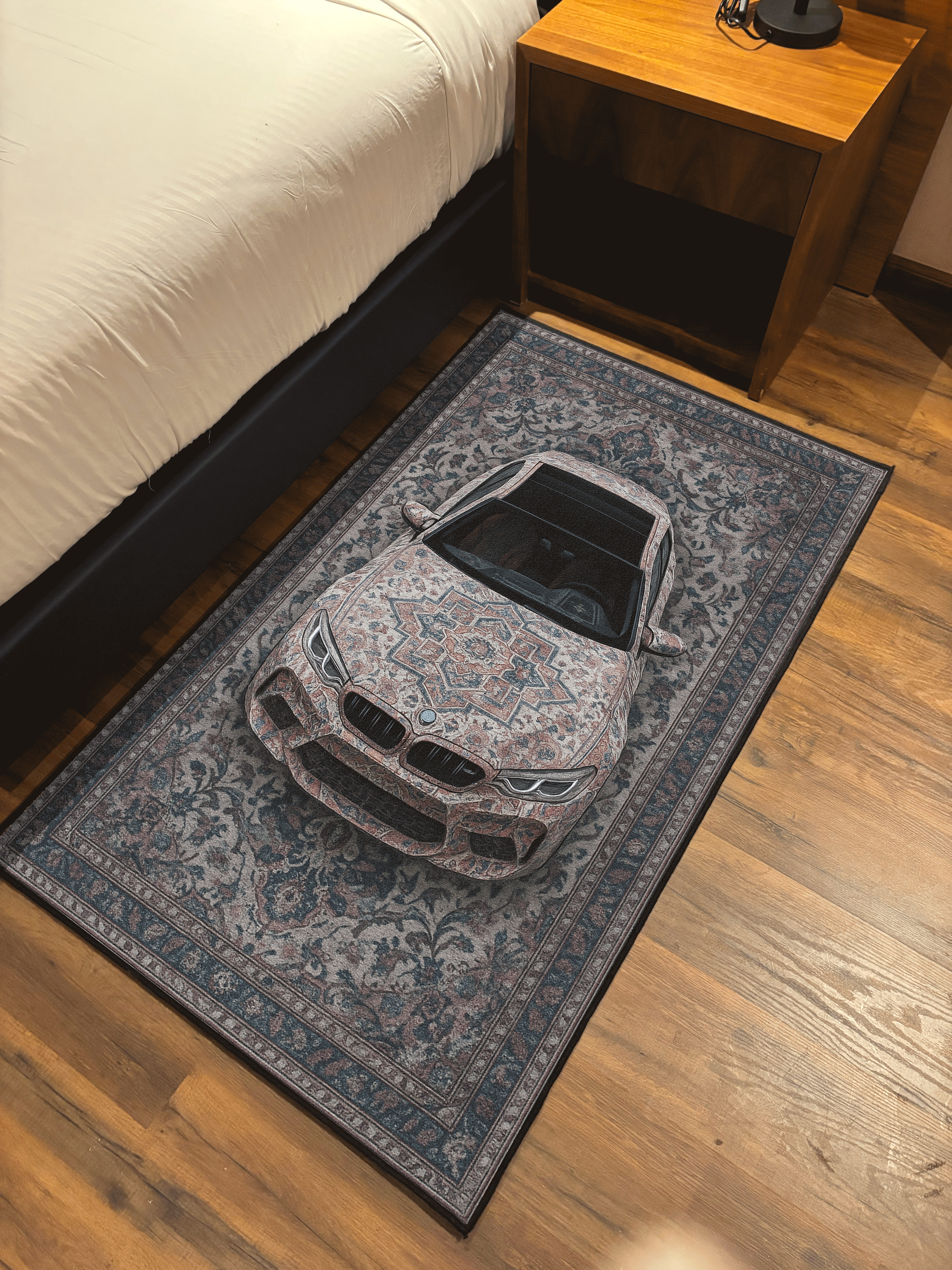 M Speed Sports car traditional design Washable Rug