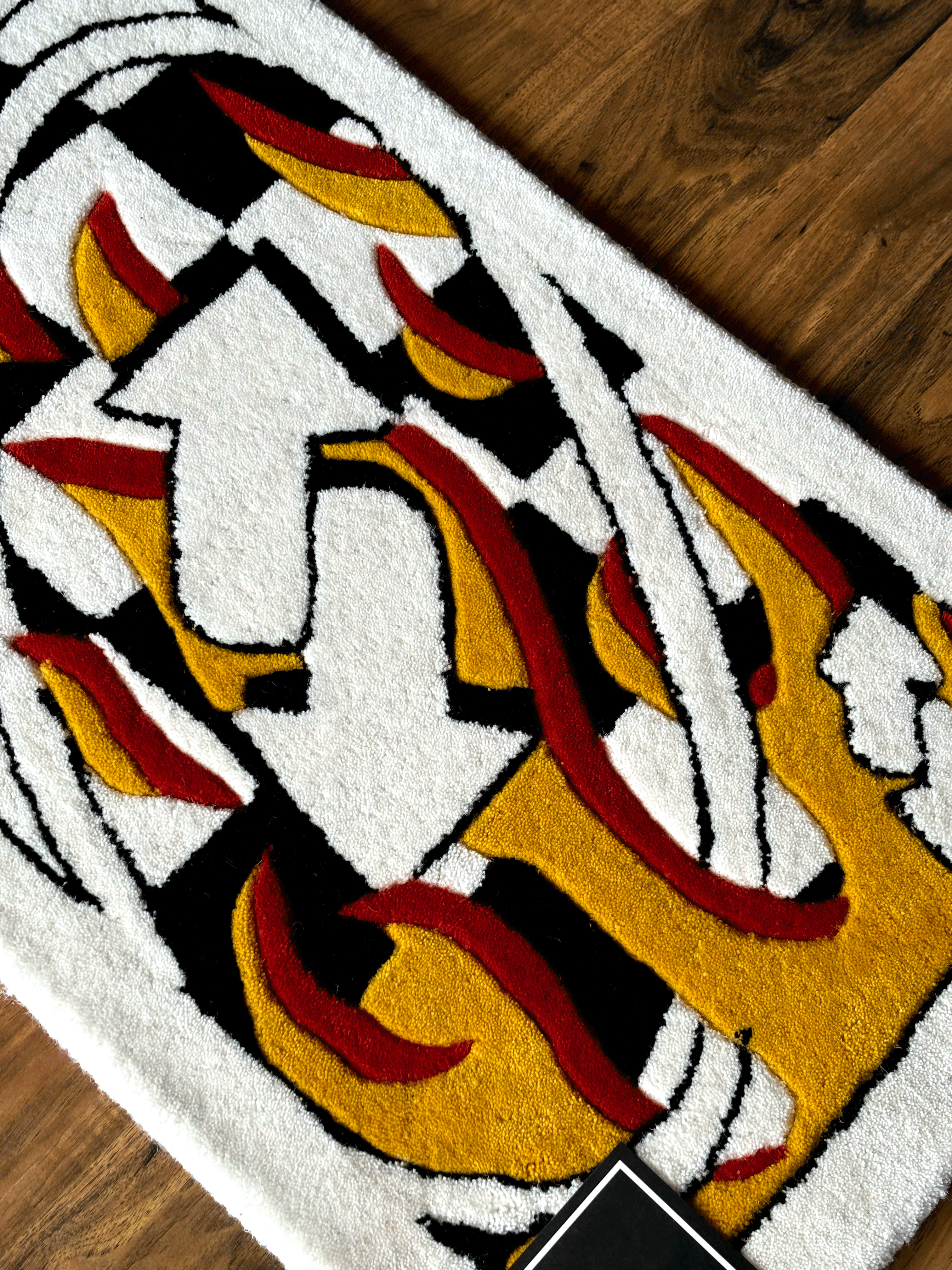 UNO fire Card Rug