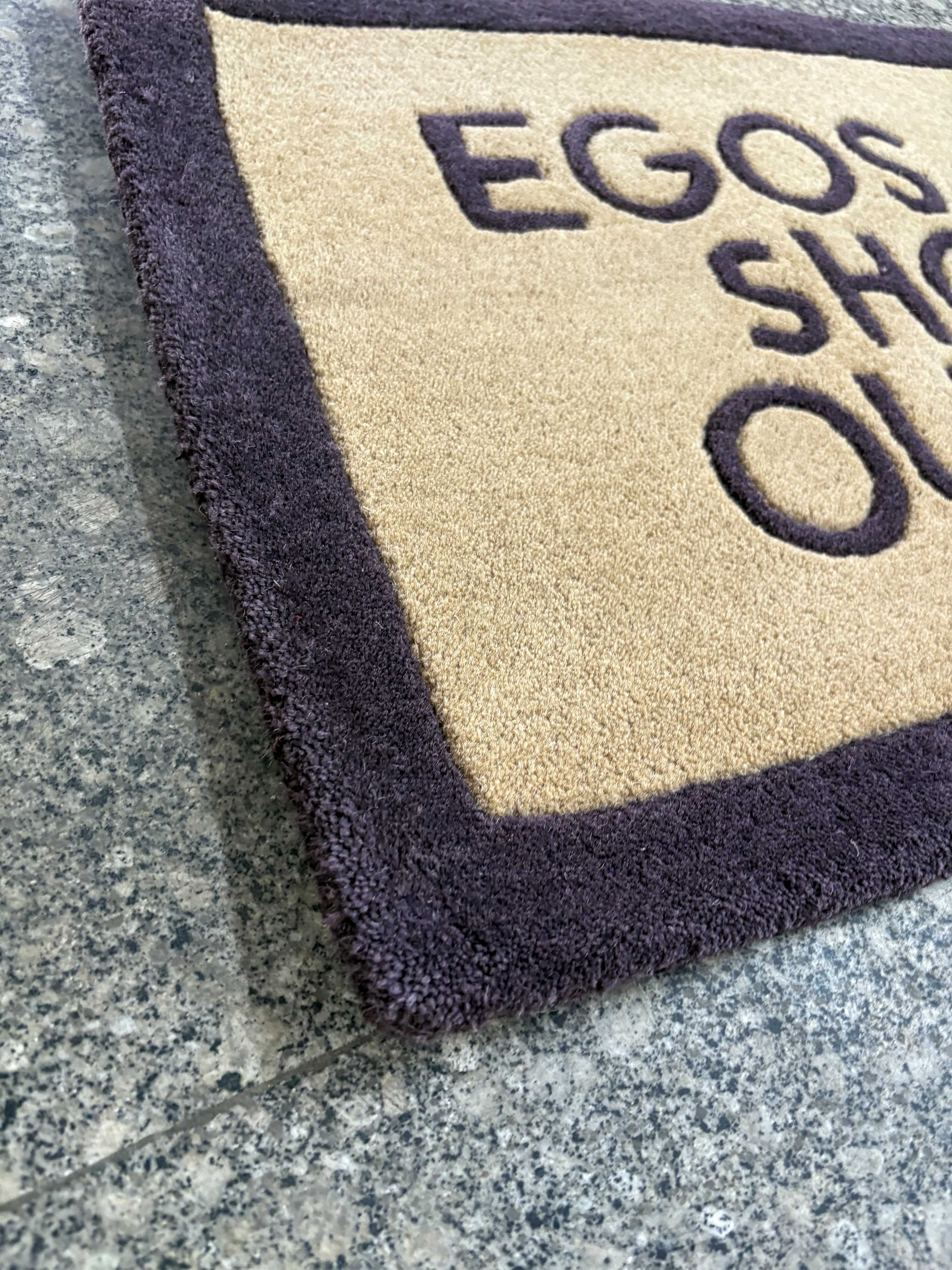 Ego and Shoes outside Hand tufted Rug