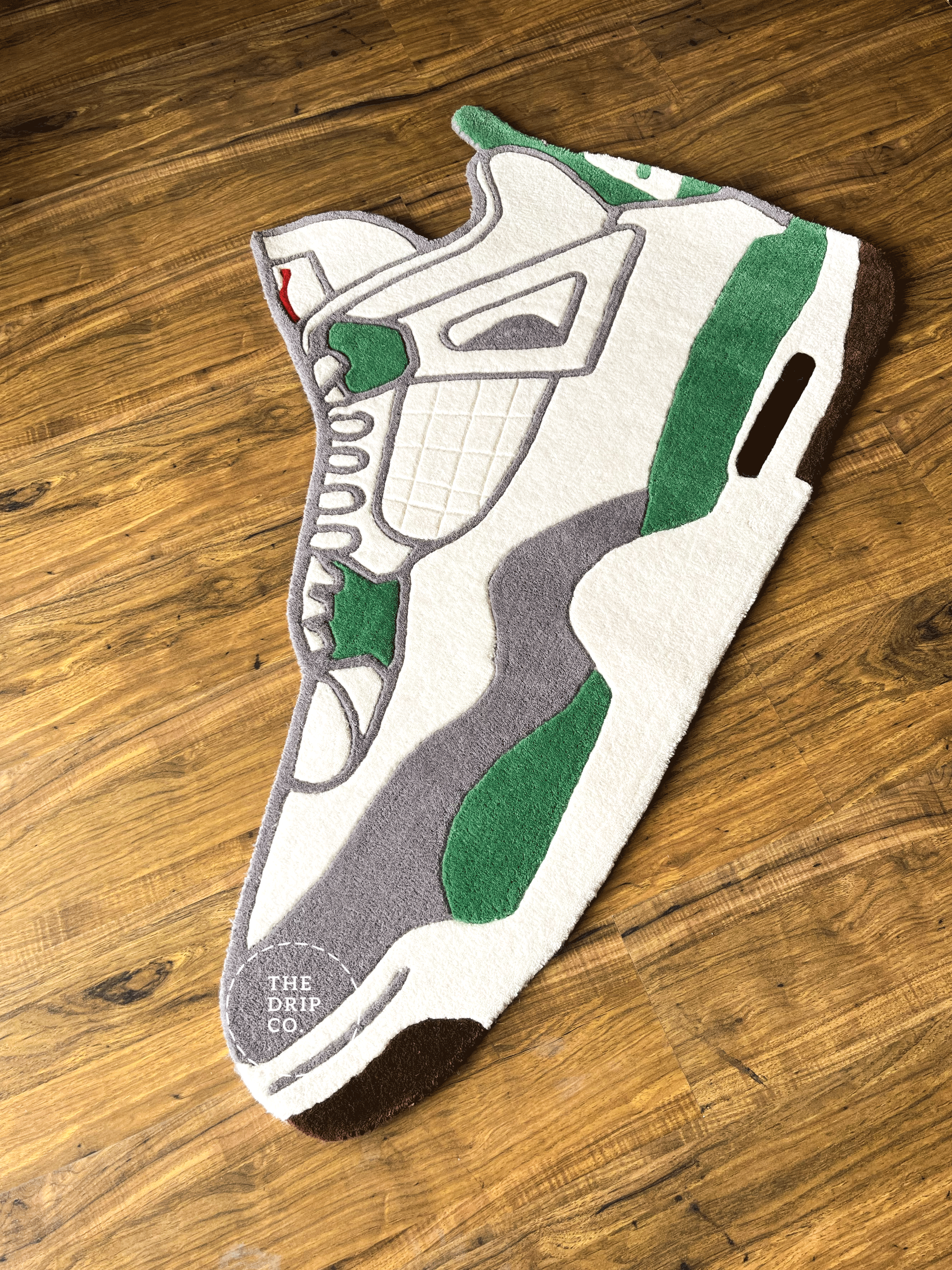 Green Custom Shoe Rug