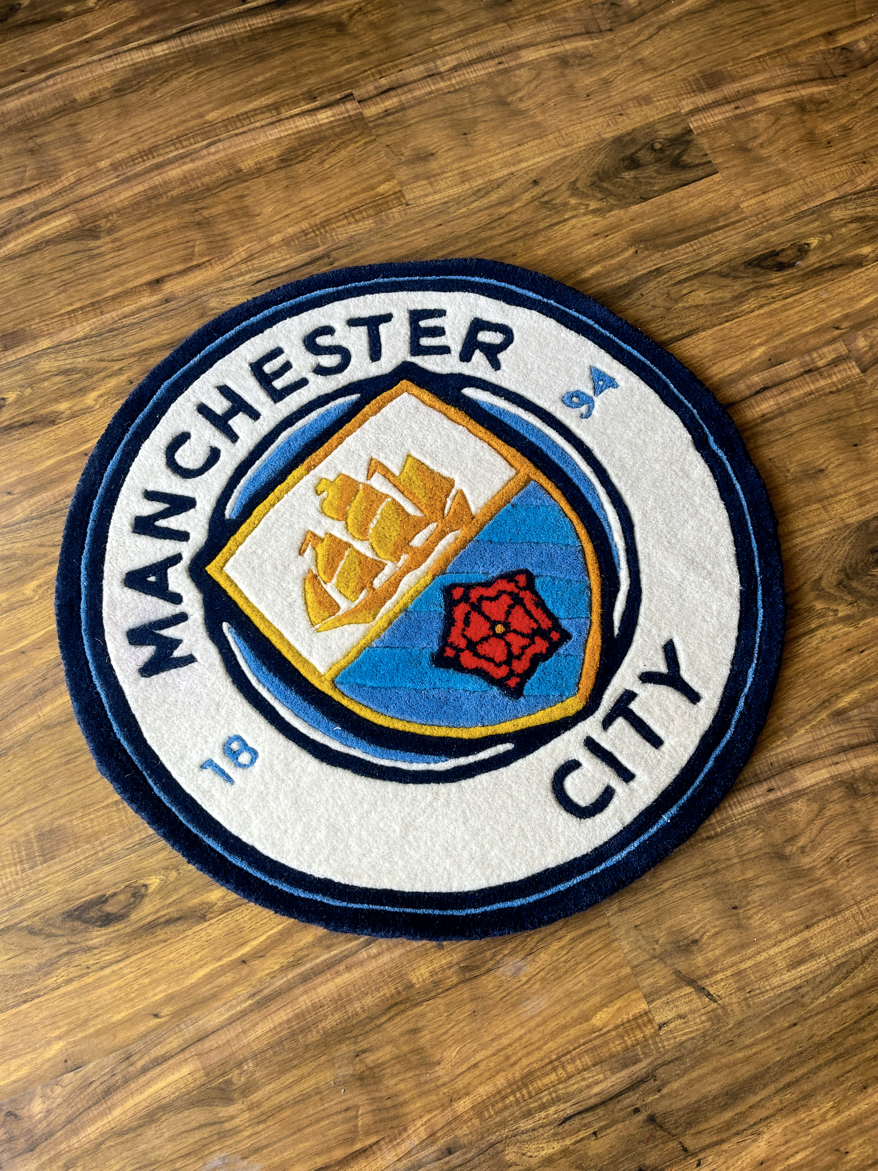 Man City fan Art Rug