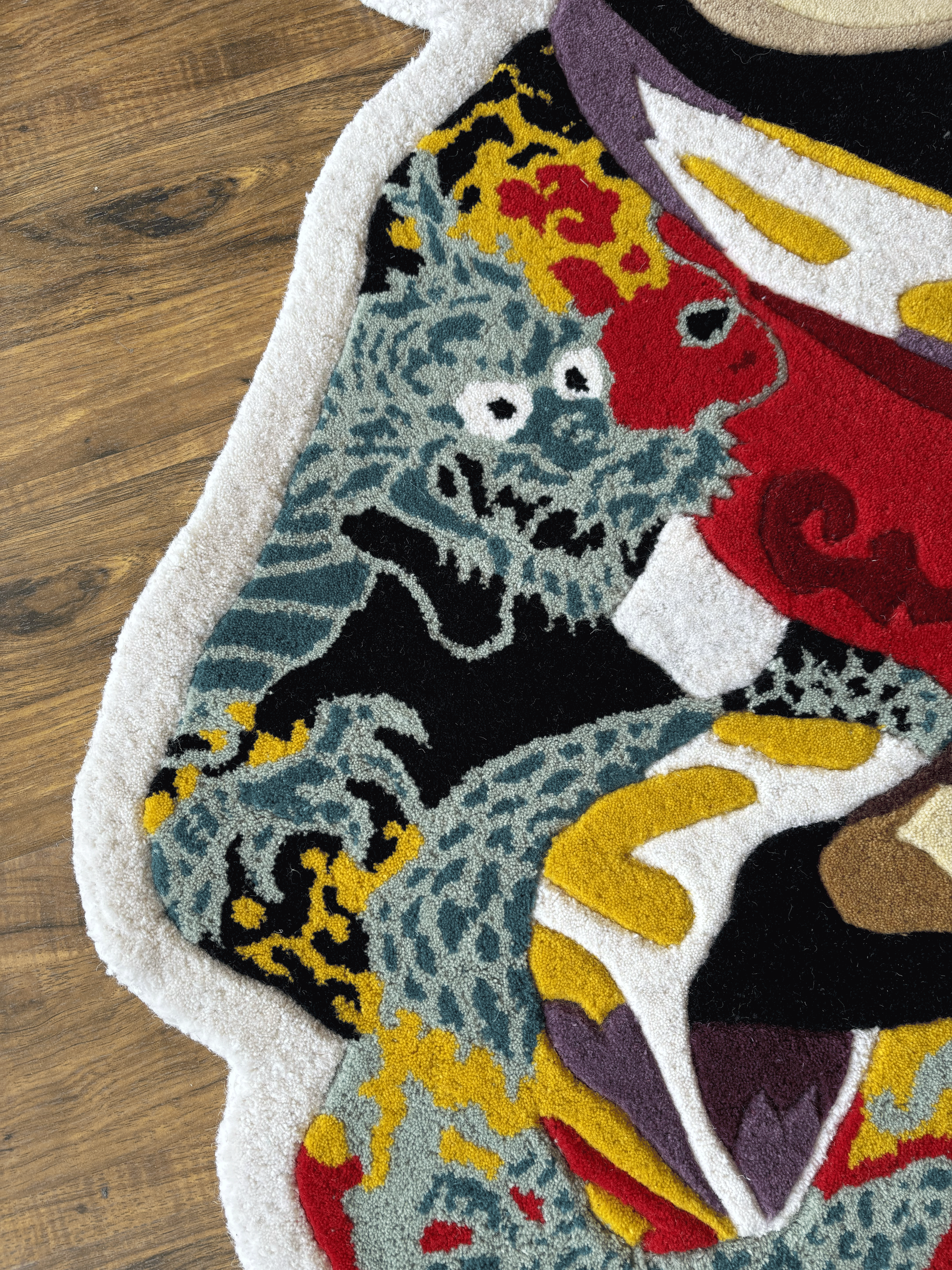 Meditation Monkey Hand Tufted Rug