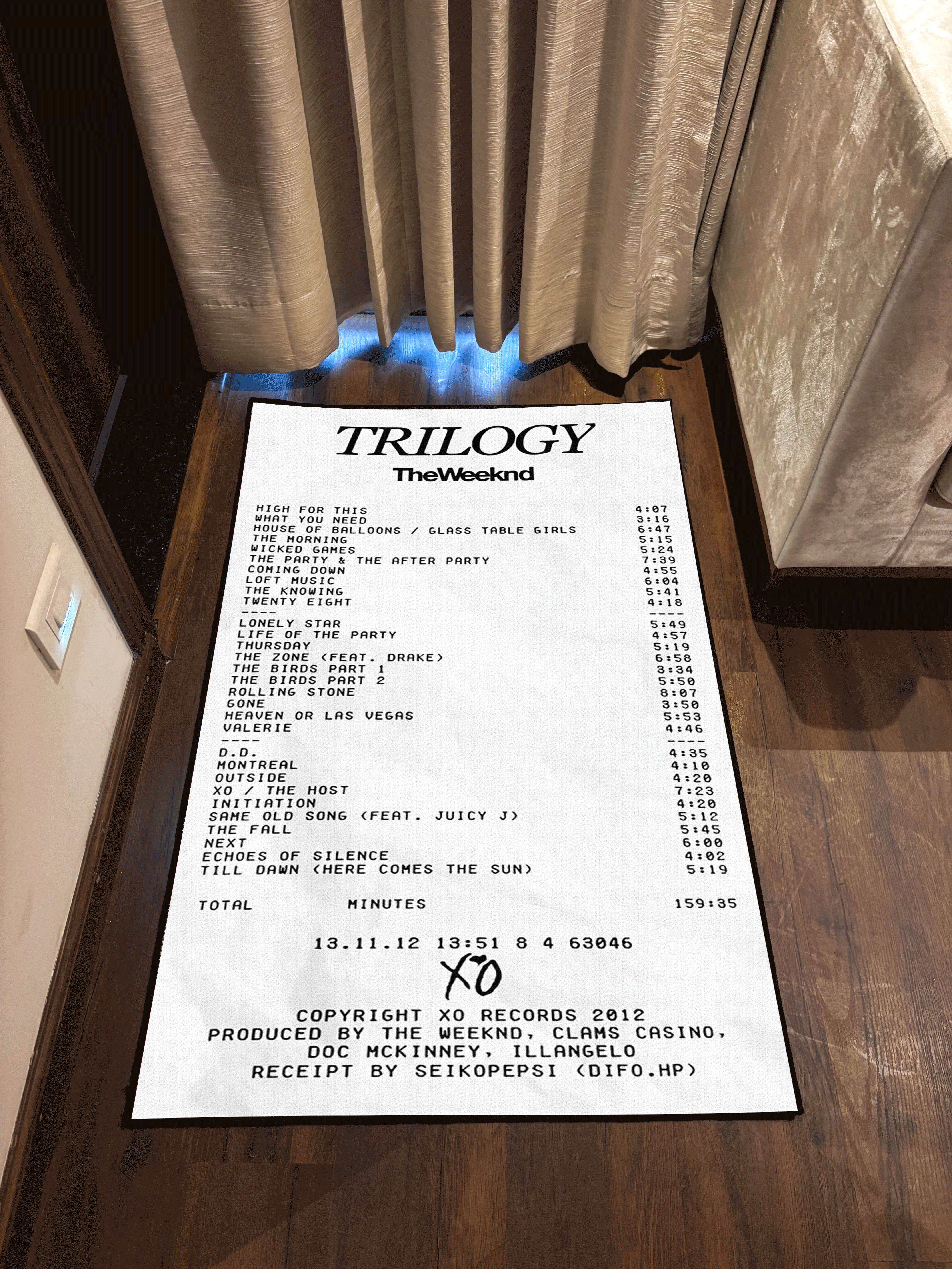 Trilogy Star Boy receipt Washable Rug