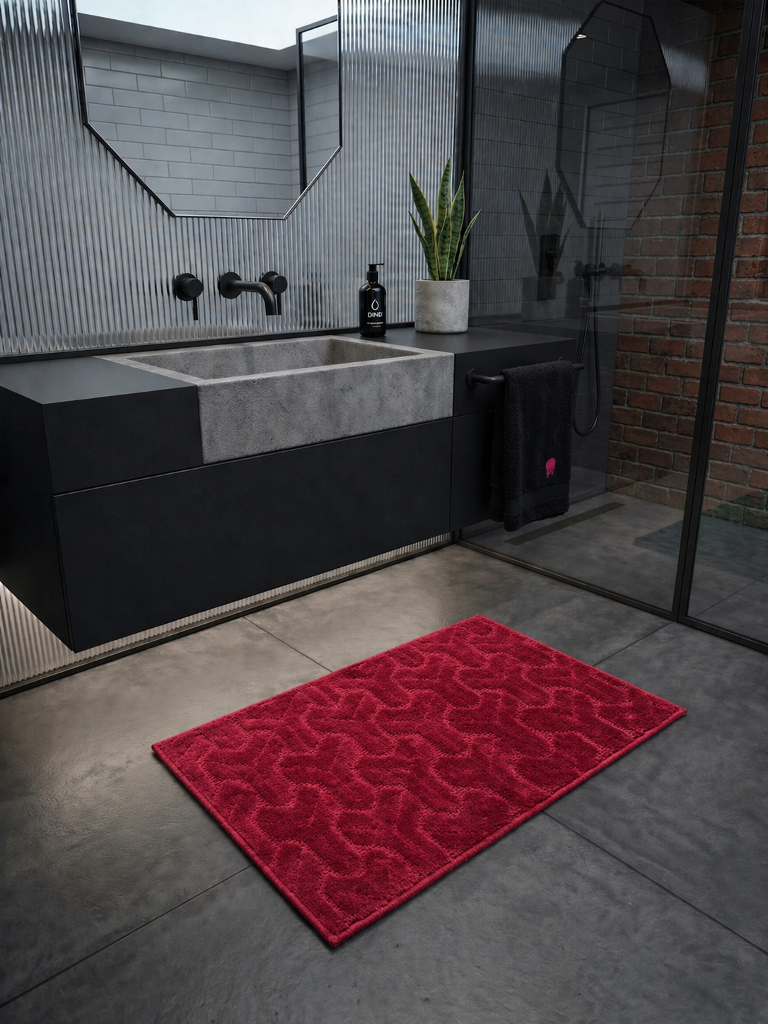 Maroon Miracle Bath Mat