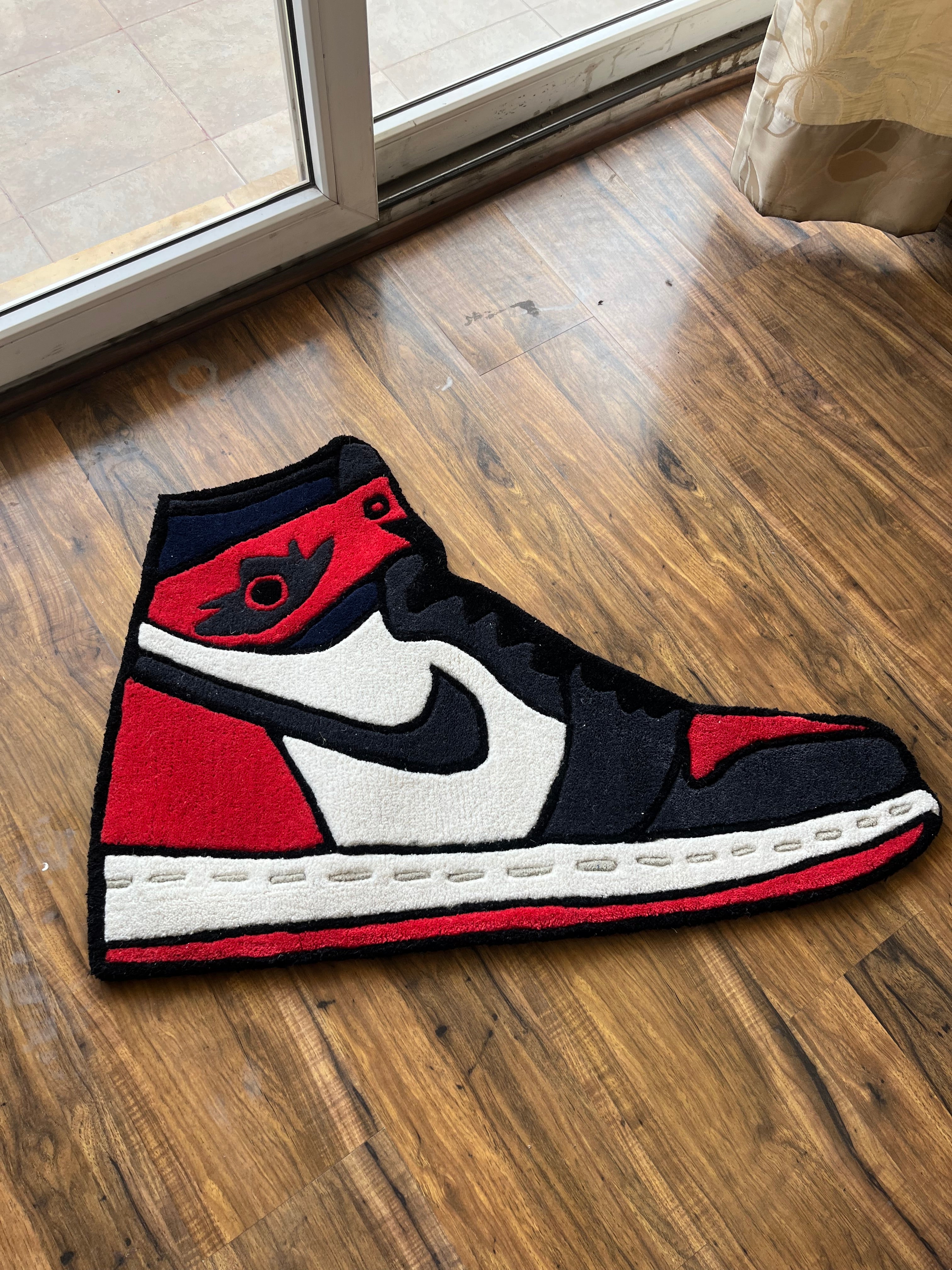 OG custom Red Shoe Hand Tufted Rug