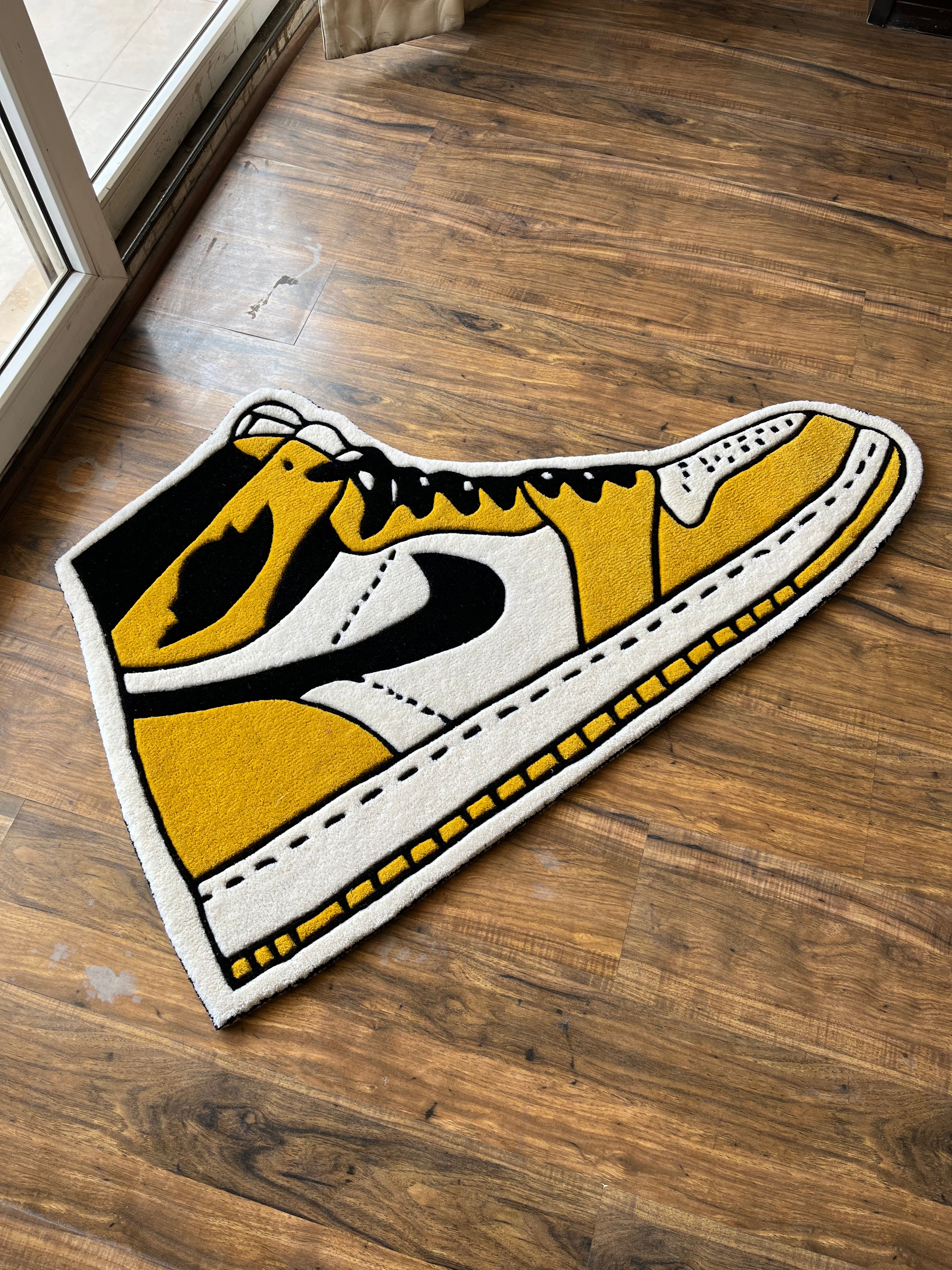 OG custom Red Shoe Hand Tufted Rug