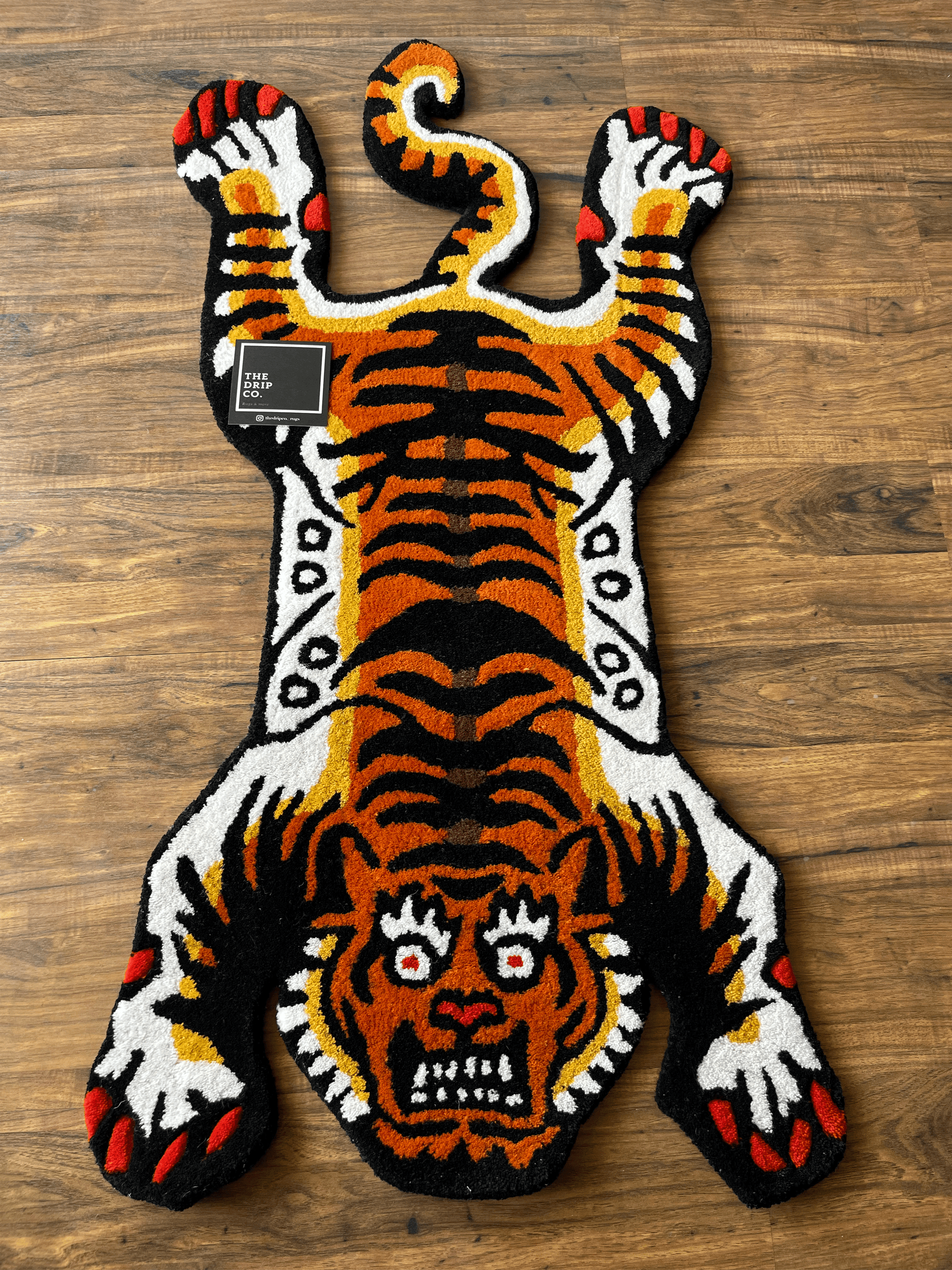 ラグ BRISTOL TIGER LARGE RUG MAT Royal Tiger Art Rubber Floor Mat (3 mm Thick) | Majestic Wildlife