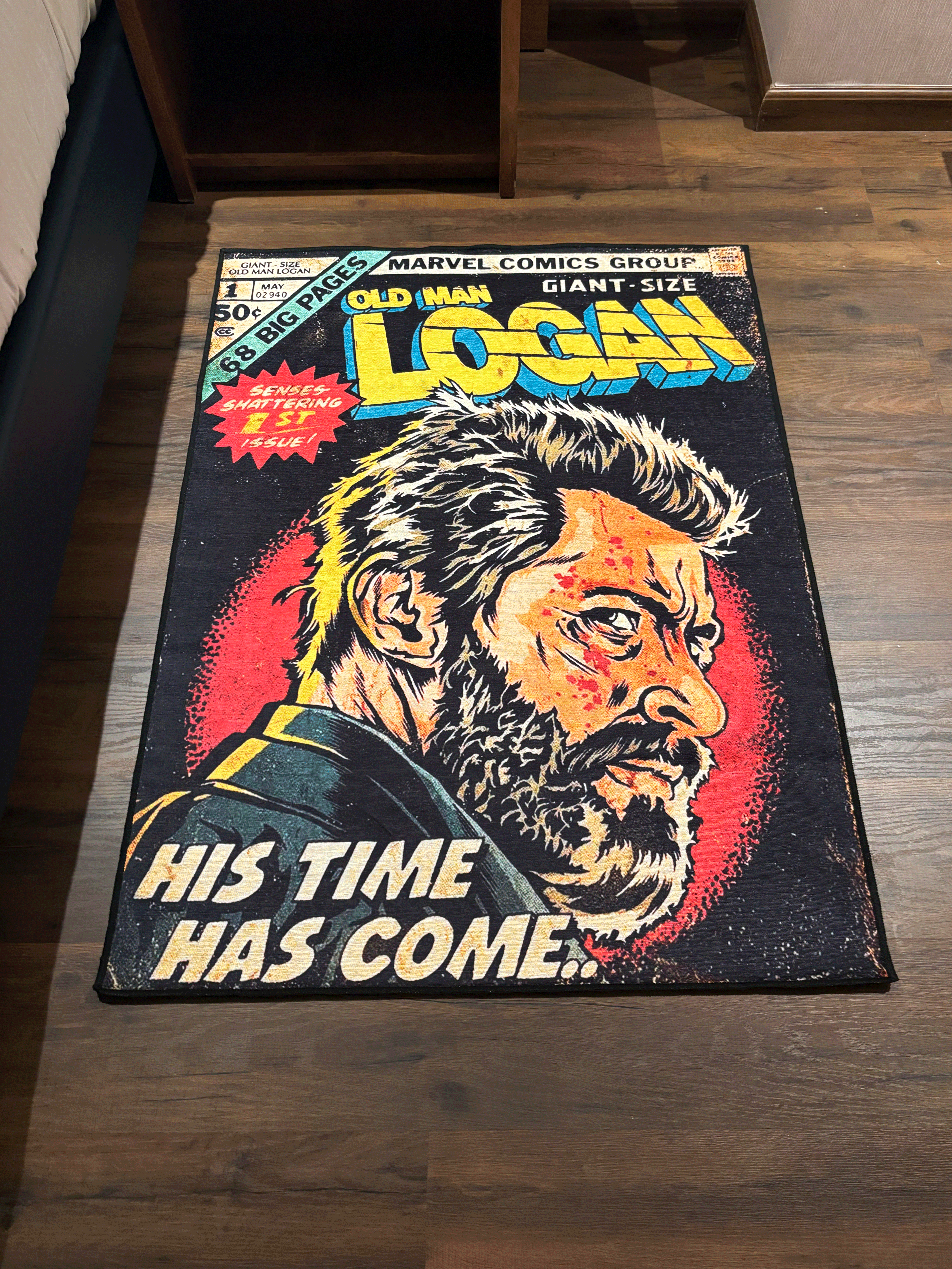 Logan Magazine Printed Washable Rug