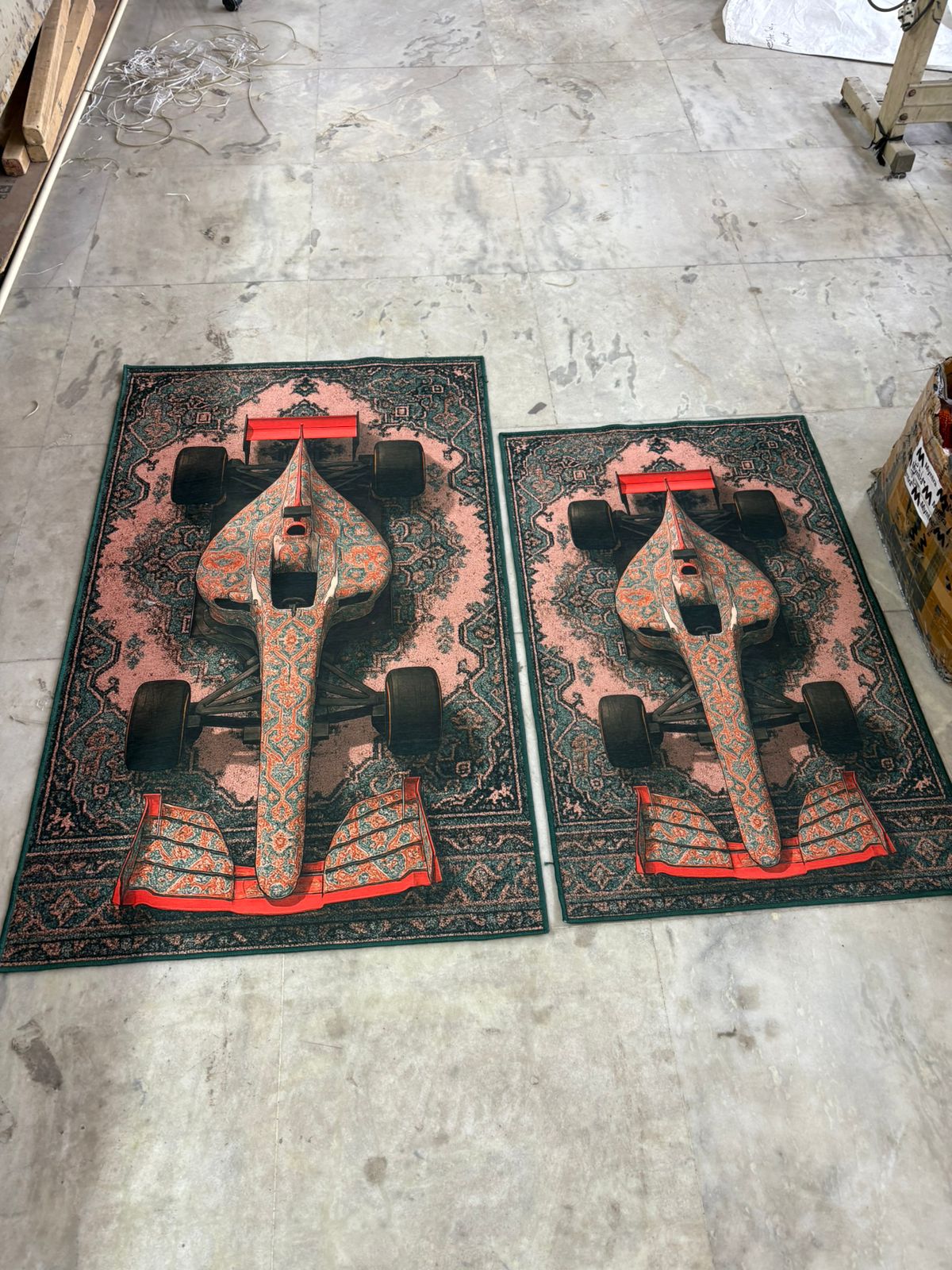 Formula 1 inspired car traditional design Washable Rug