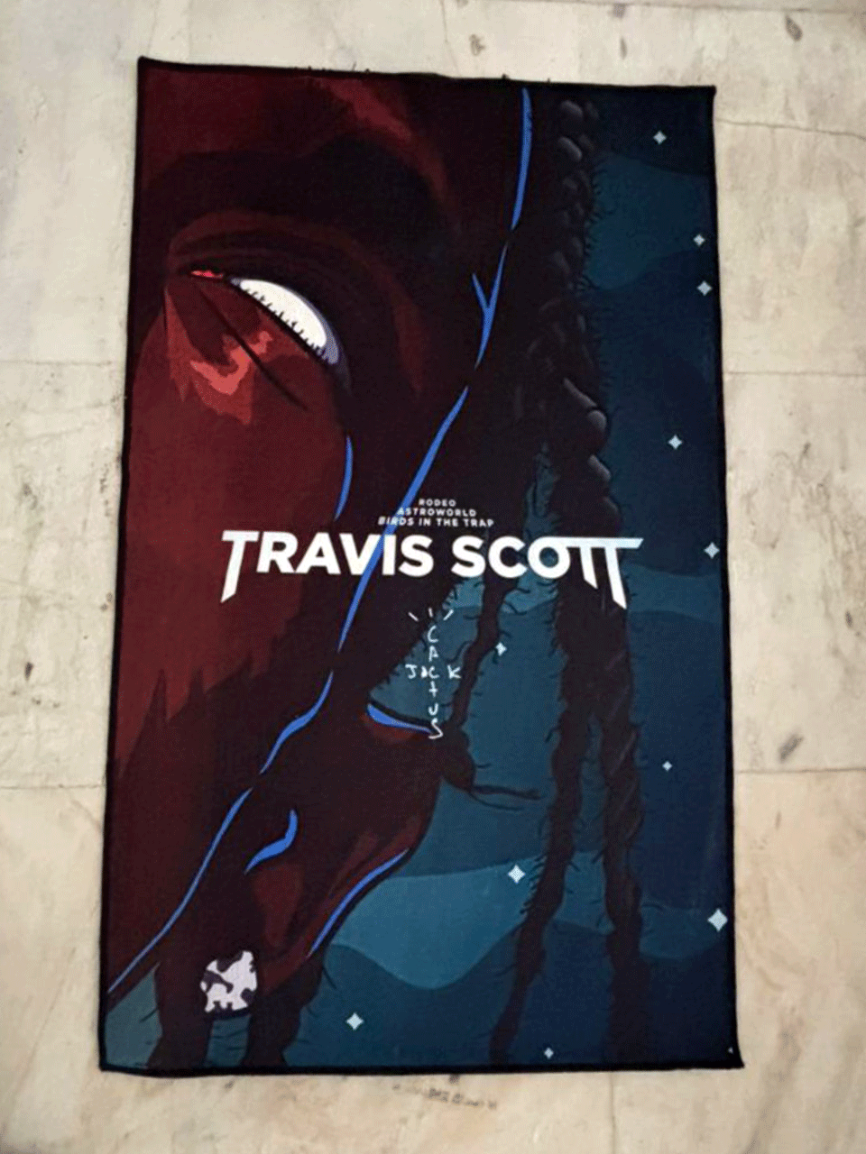 Travis Scott Printed Washable Rug