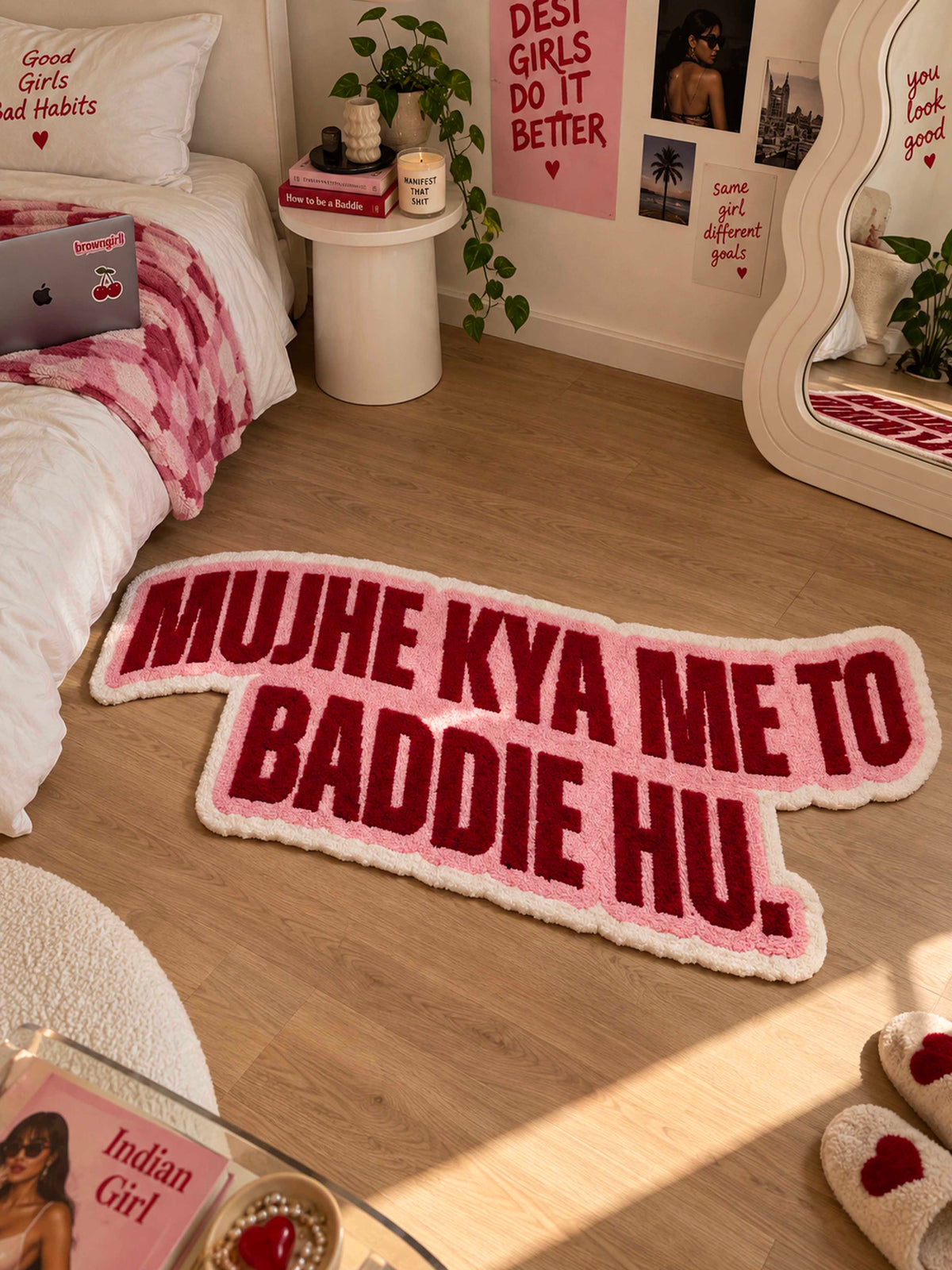Mujhe Kya baddie Hand tufted Rug