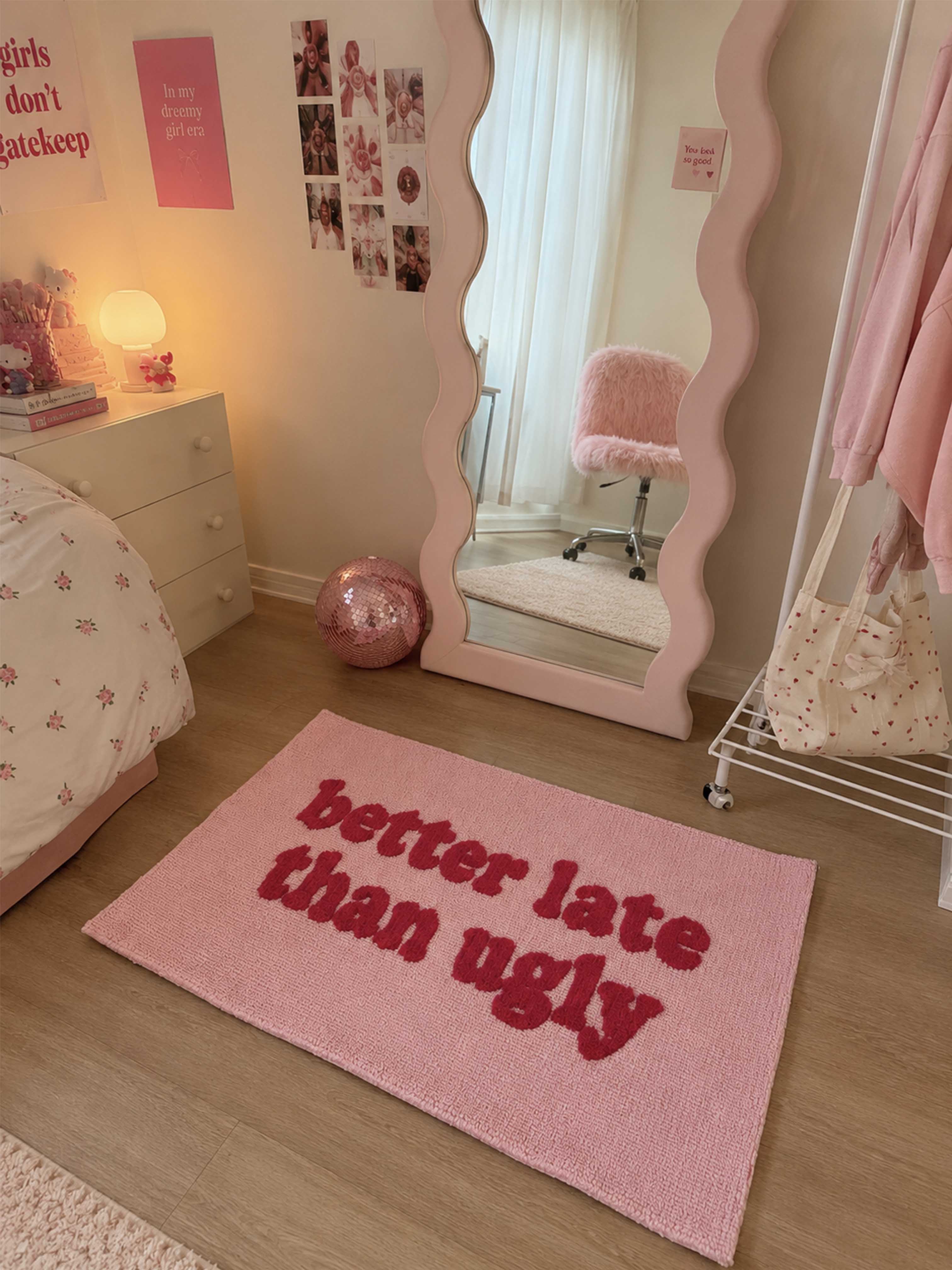 Better late than ugly machine made rug
