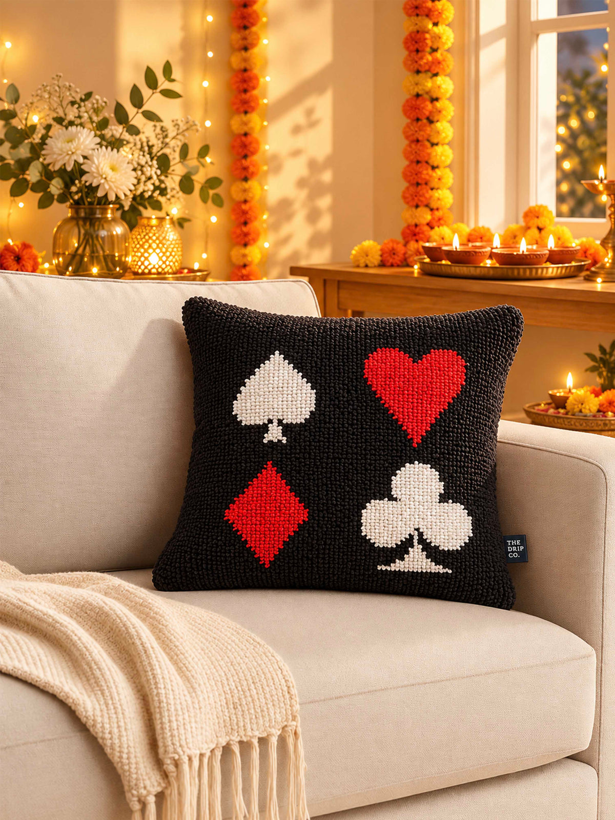 Cards cushion cover