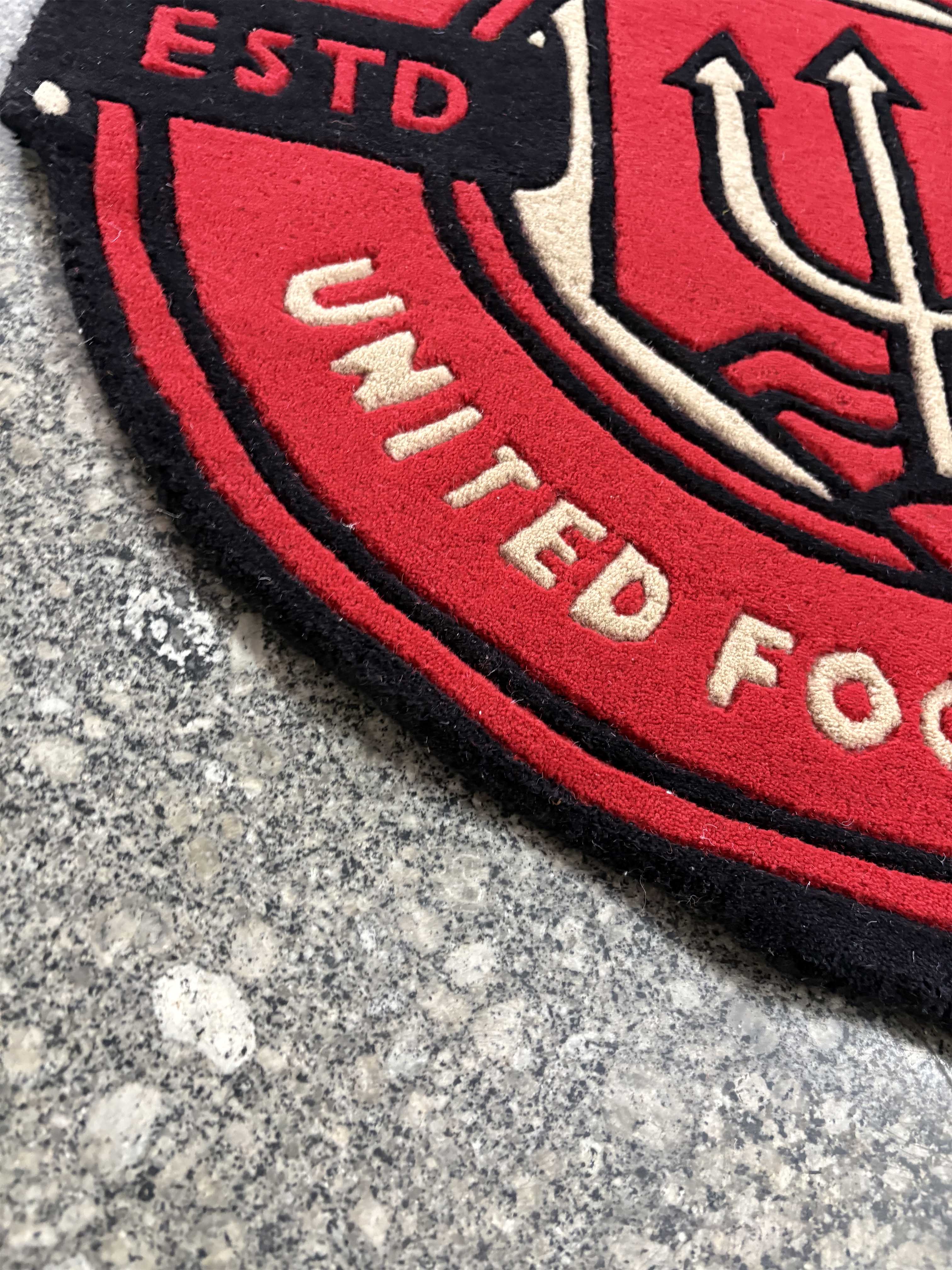 Manchester United Fan Art Hand Tufted Rug