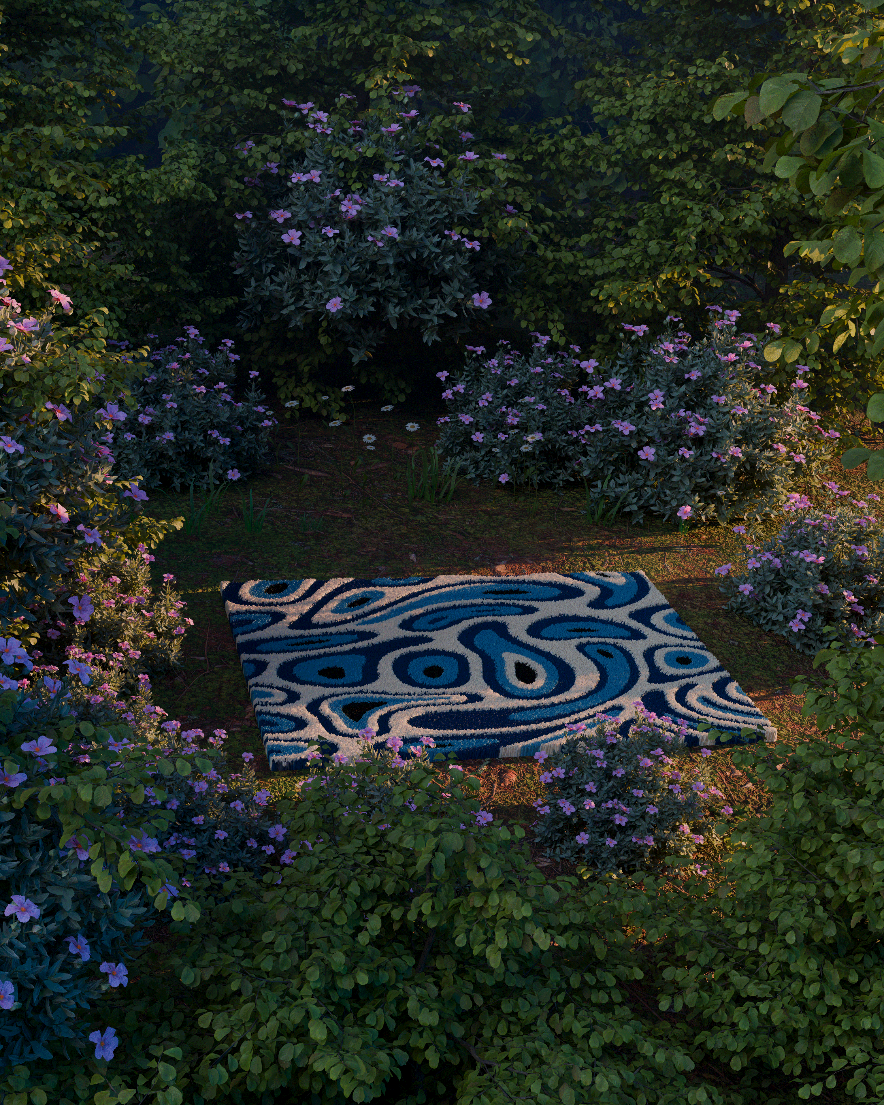 Evil Eye emotion Tufted Rug