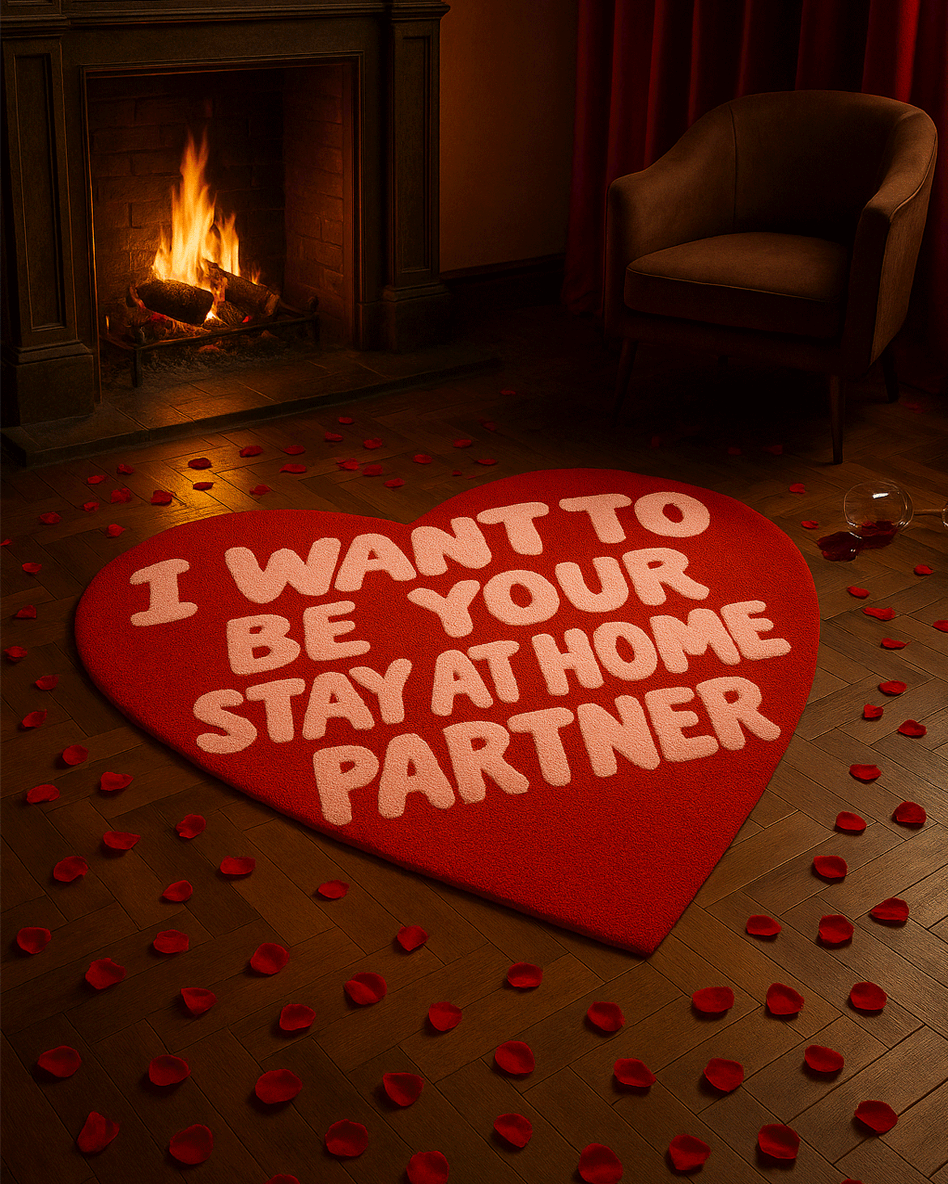 Heart emotion Tufted Rug