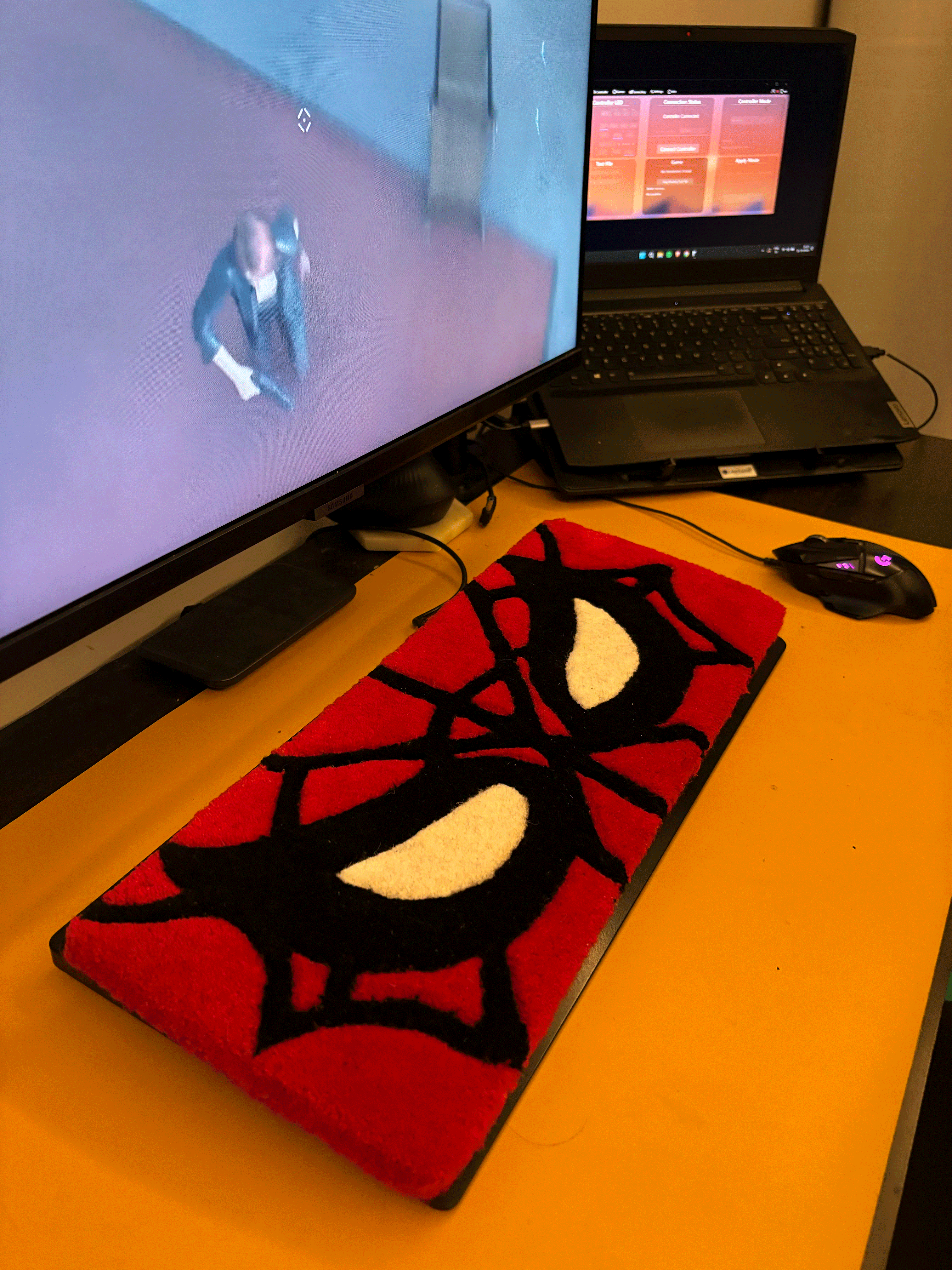 Spider Keyboard Rug