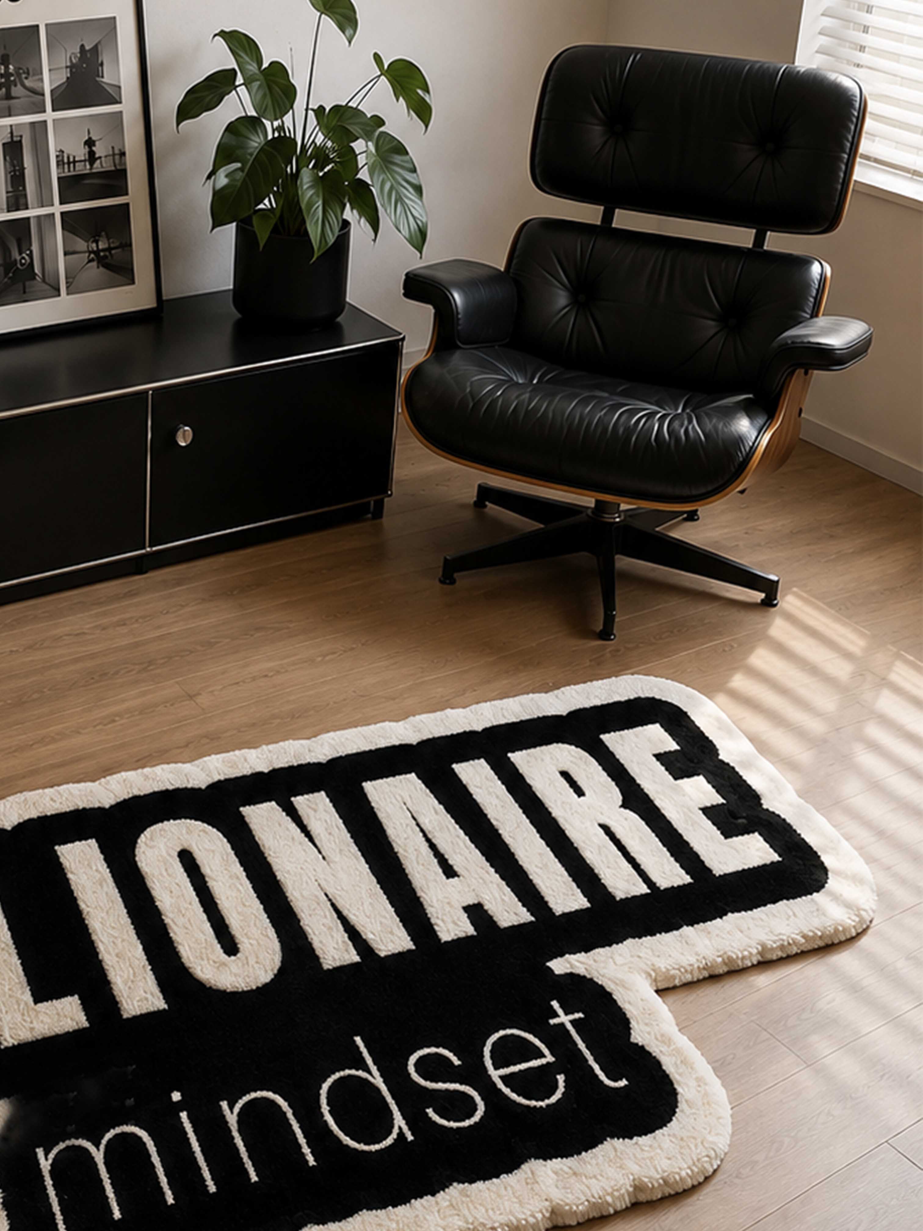 Billionaire mindset Hand tufted Rug