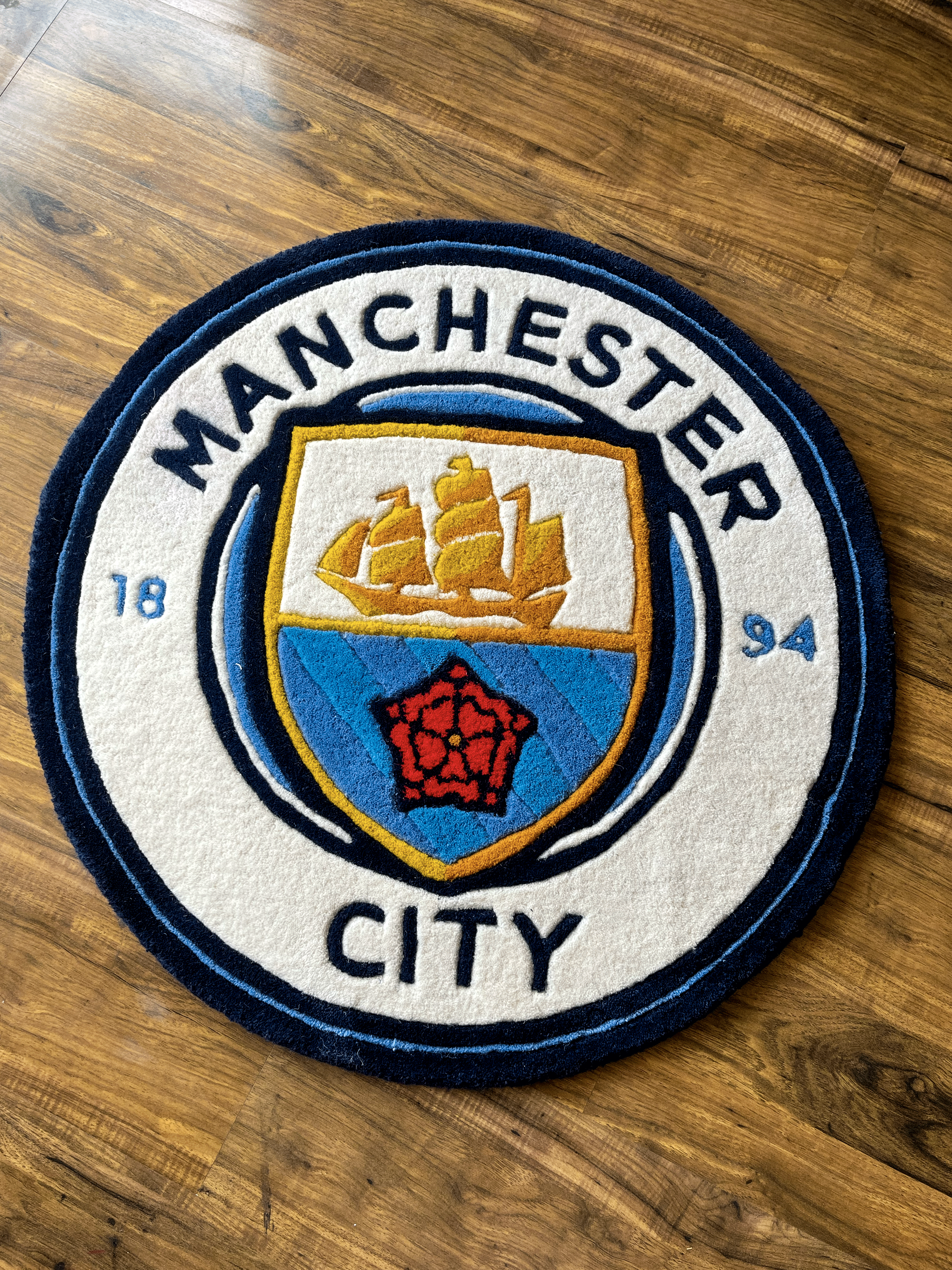 Man City fan Art Rug