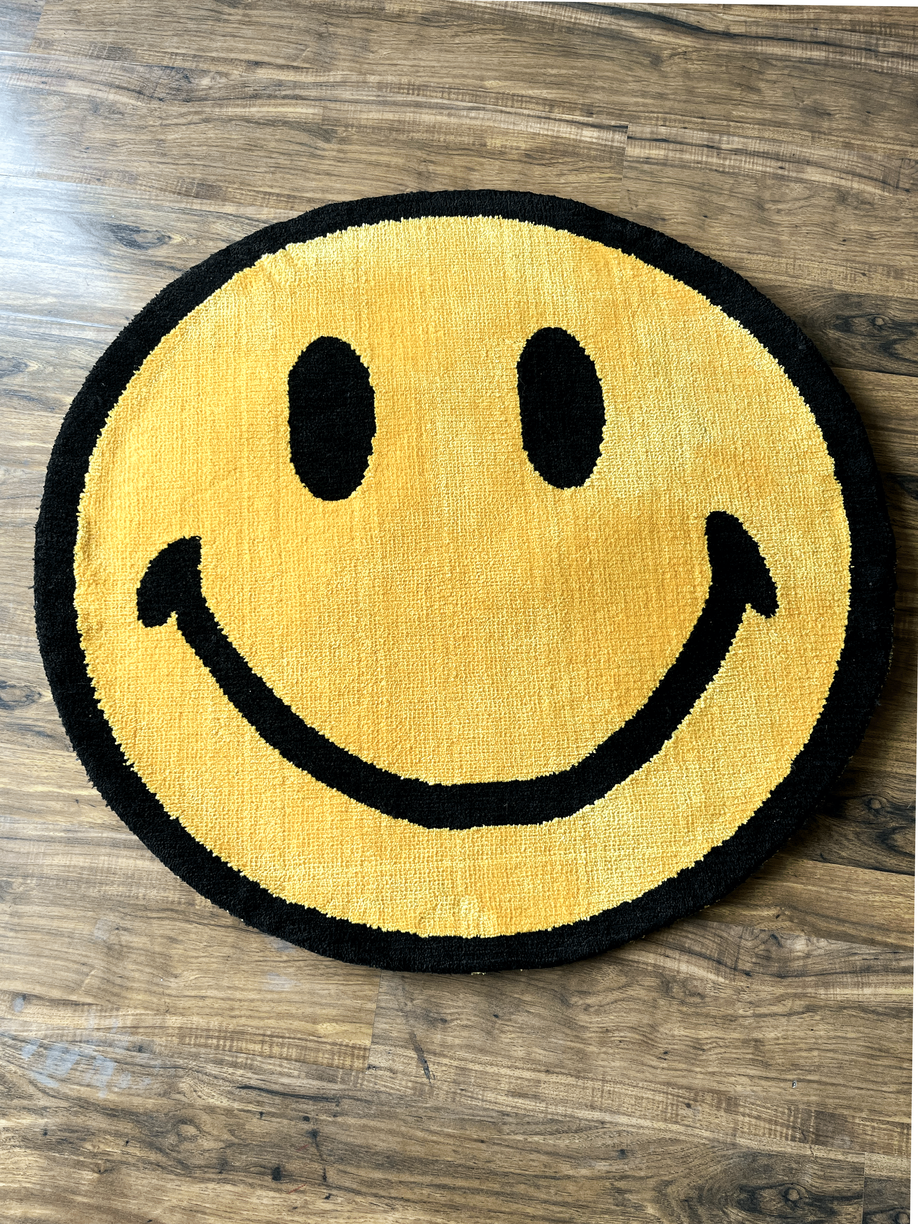 Yellow Smile Machine Tufted Rug