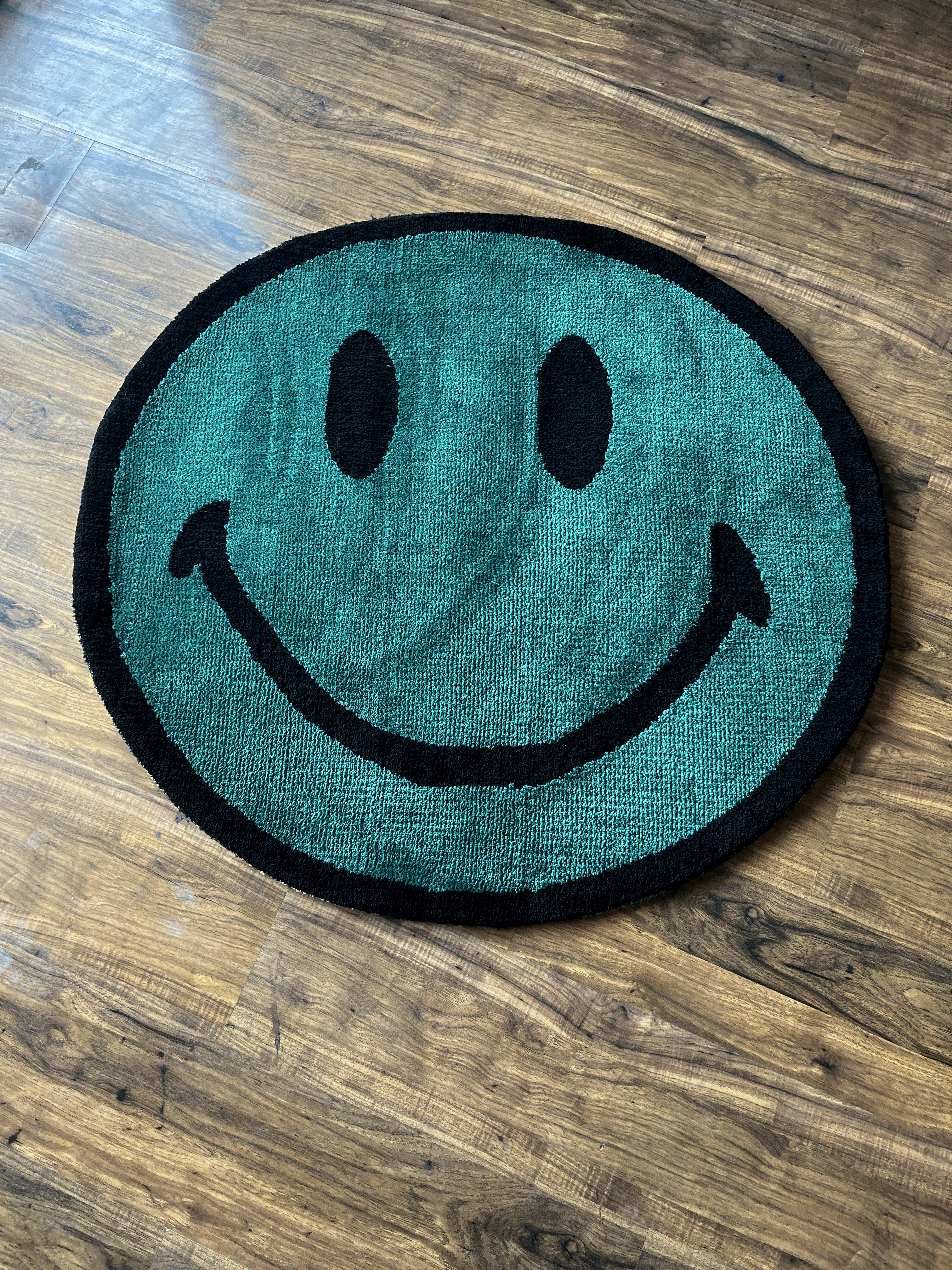 Green Smile Machine Tufted Rug